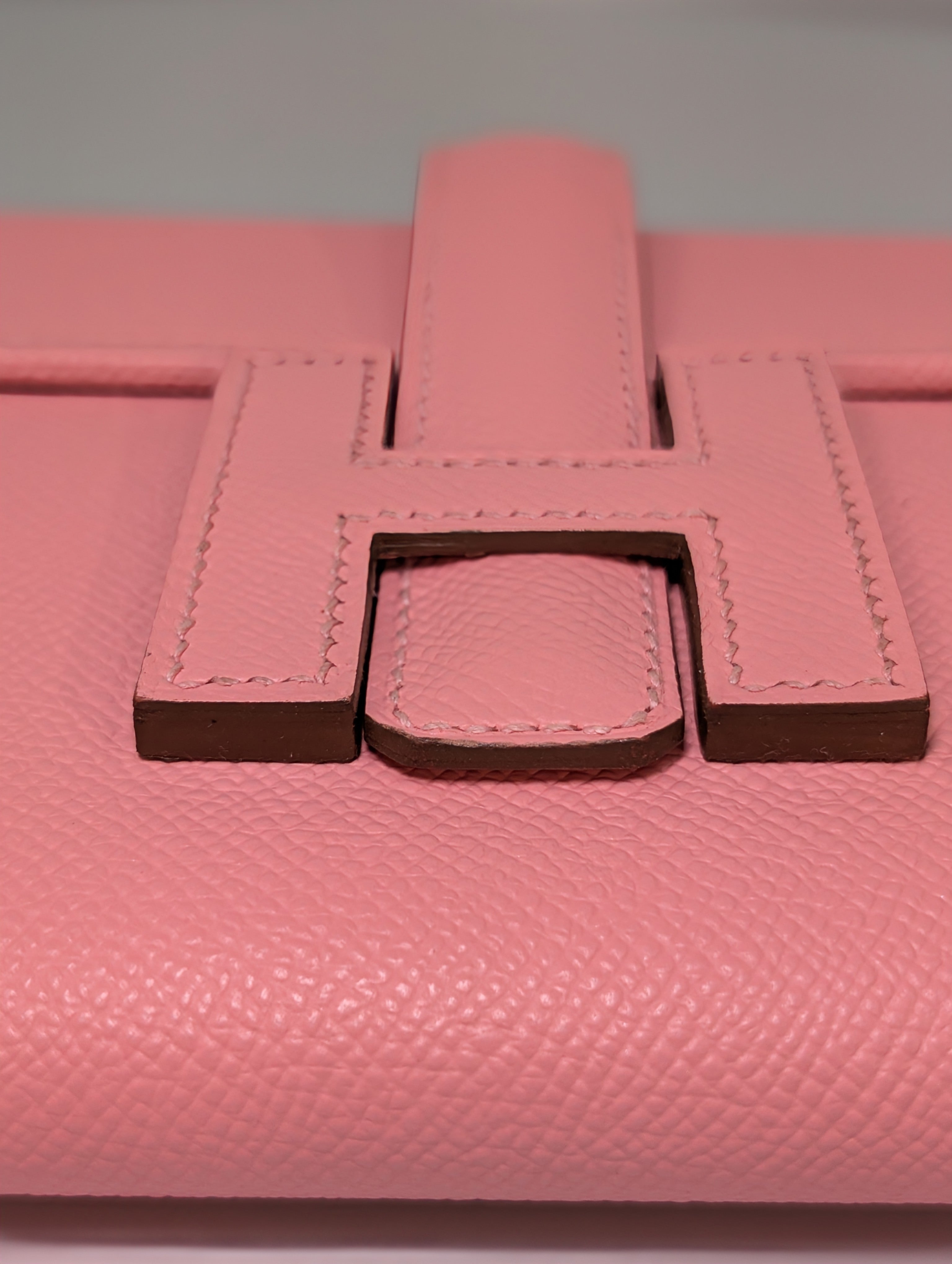 Hermès Rose Confetti Epsom Leather Jige Élan 29 Clutch