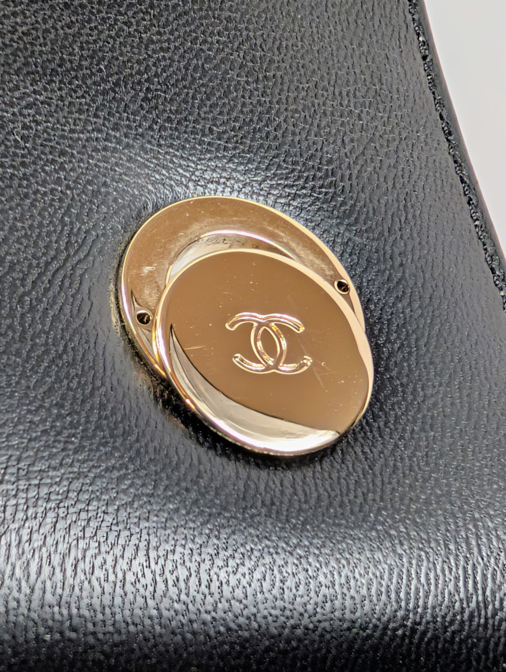 Chanel Black Quilted Lambskin Trendy CC Top Handle Flap Bag