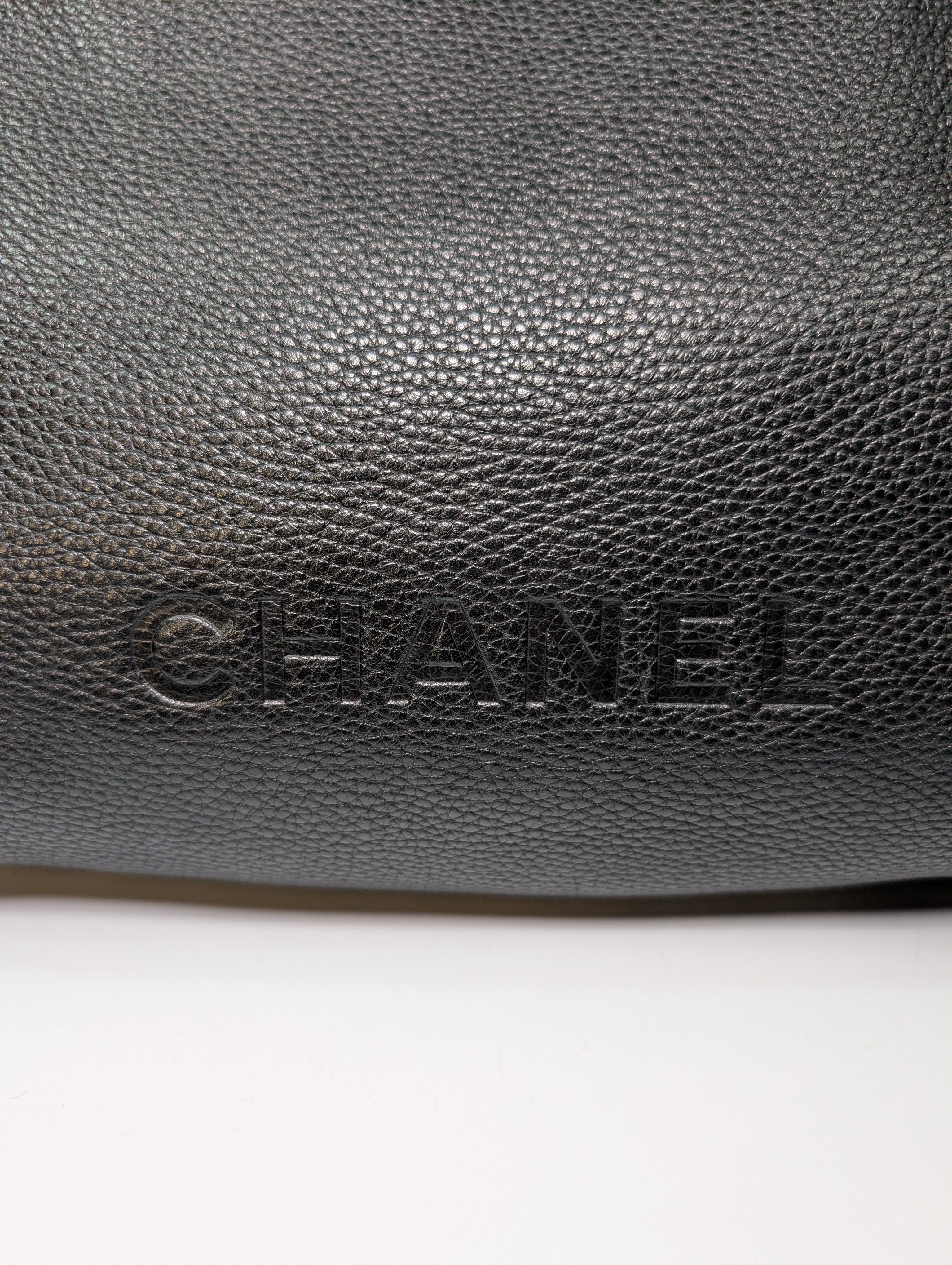 Chanel Vintage Black Timeless Soft Grained Calfskin Hobo Tassel Bag
