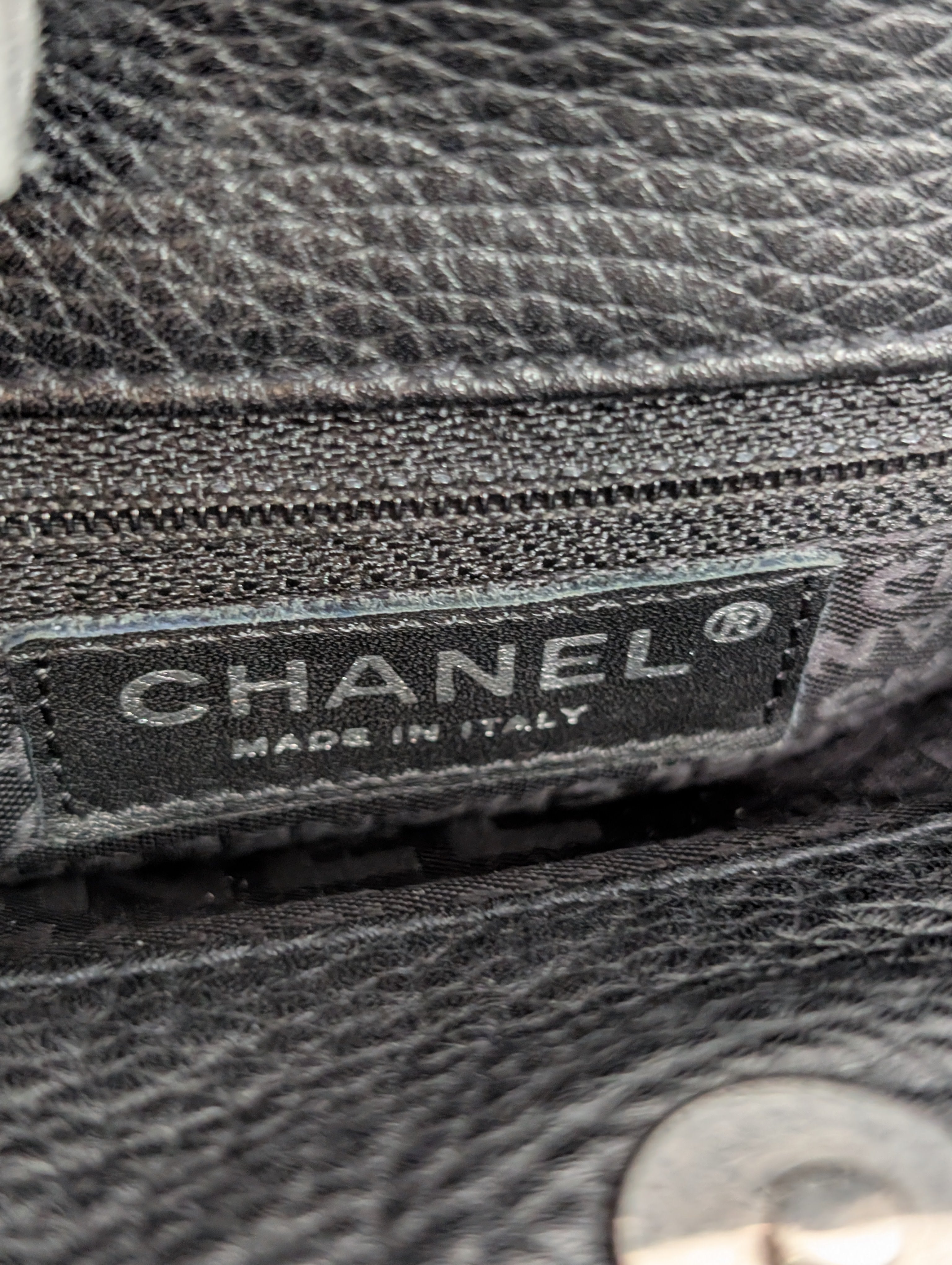 Chanel Vintage Black Timeless Soft Grained Calfskin Hobo Tassel Bag