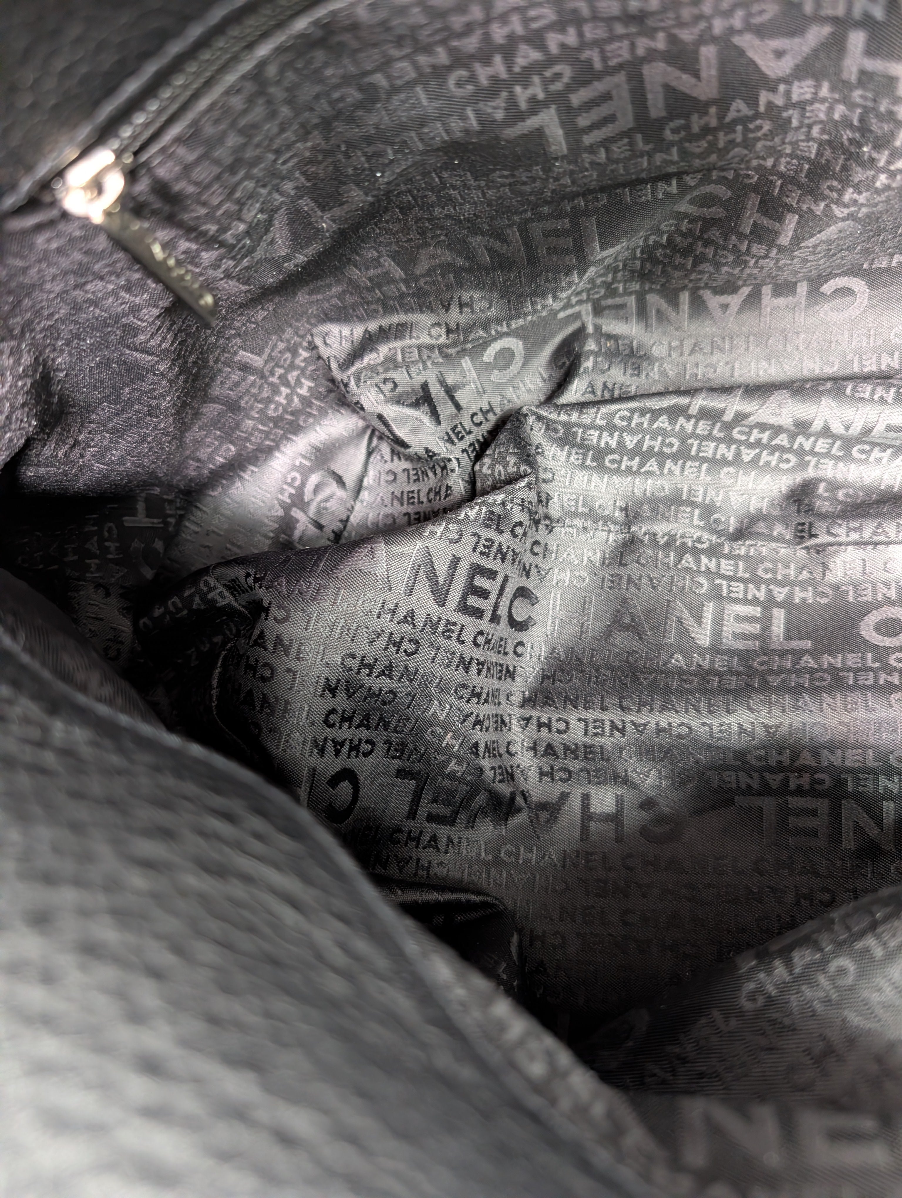 Chanel Vintage Black Timeless Soft Grained Calfskin Hobo Tassel Bag