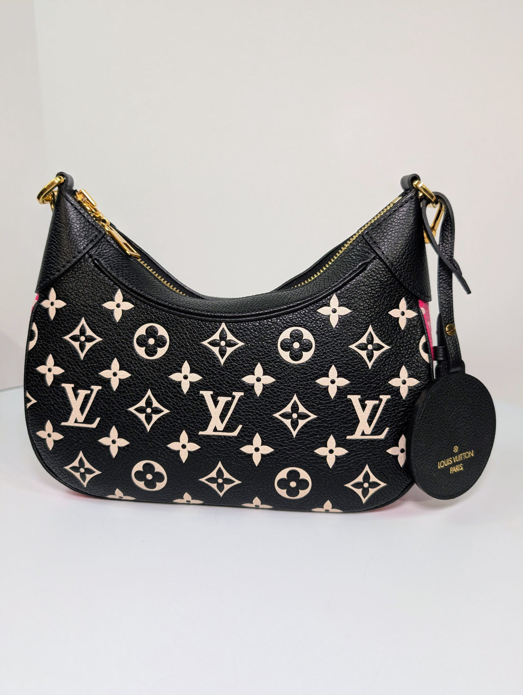 Louis Vuitton Black/White/Pink Bicolor Monogram Empreinte Leather Loop Bag