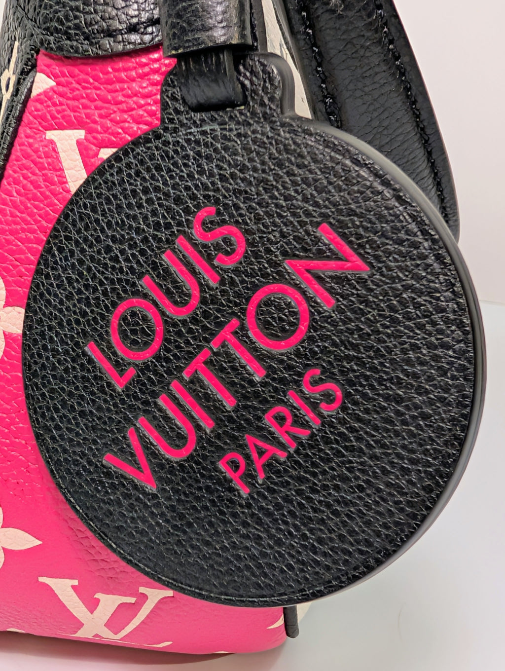 Louis Vuitton Black/White/Pink Bicolor Monogram Empreinte Leather Loop Bag