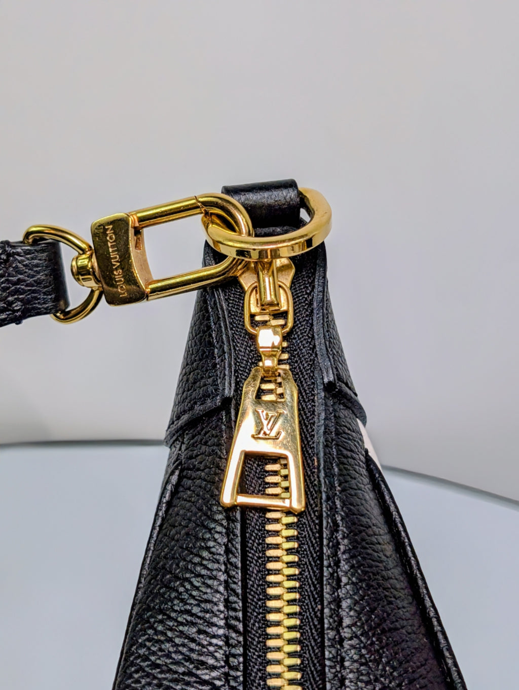 Louis Vuitton Black/White/Pink Bicolor Monogram Empreinte Leather Loop Bag