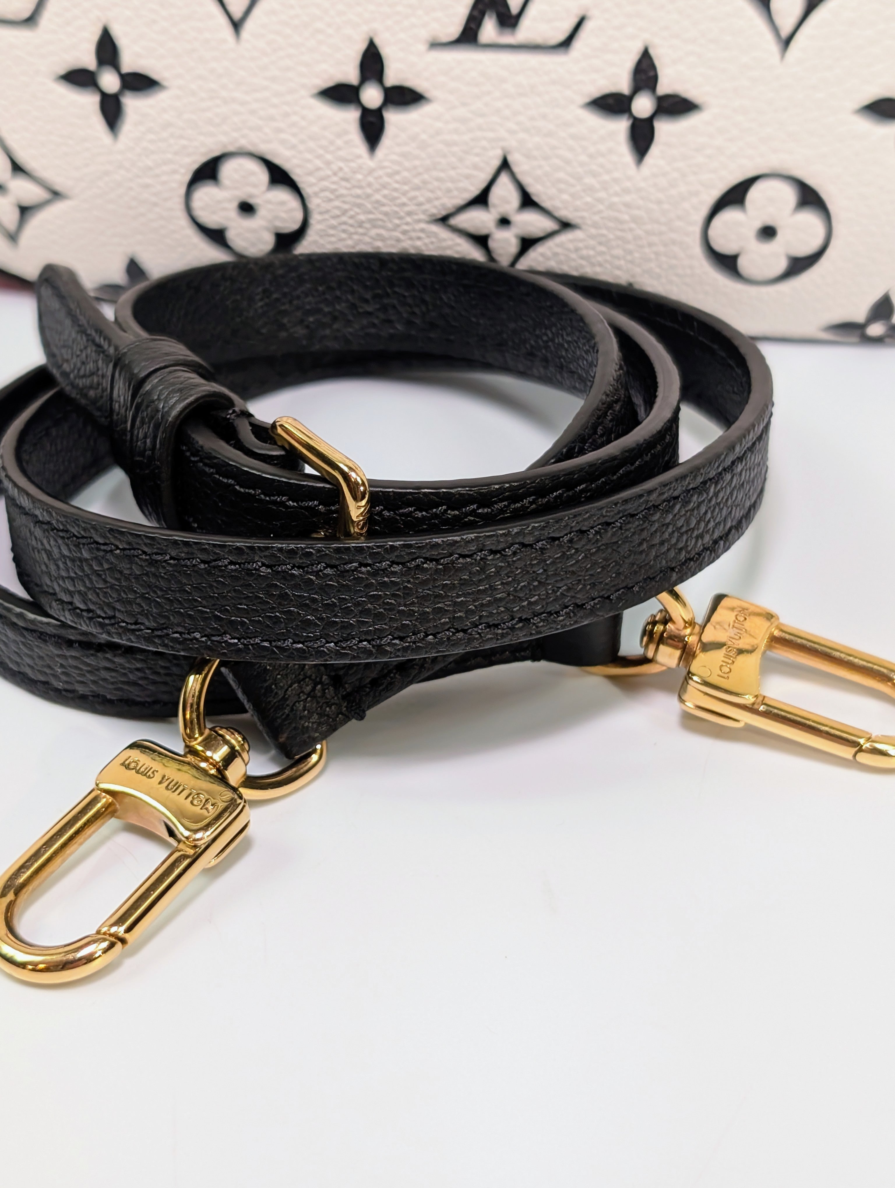 Louis Vuitton Black/White/Pink Bicolor Monogram Empreinte Leather Loop Bag