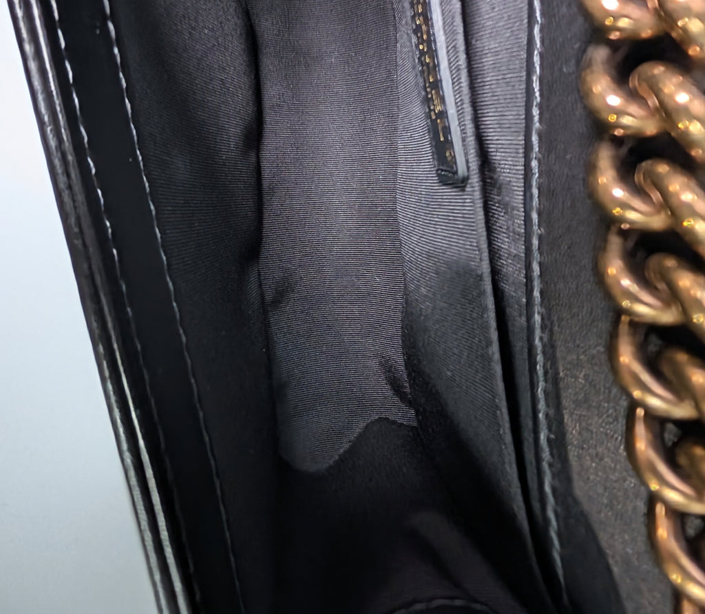 Chanel Rare Black Quilted Lambskin Medium Boy Bag with Jeweled Clasp