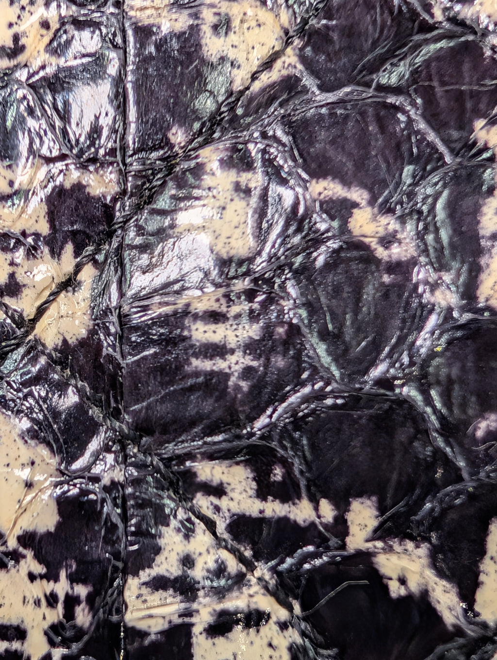 Chanel Black and Cream Python Snakeskin Leather Houndstooth Flap Bag