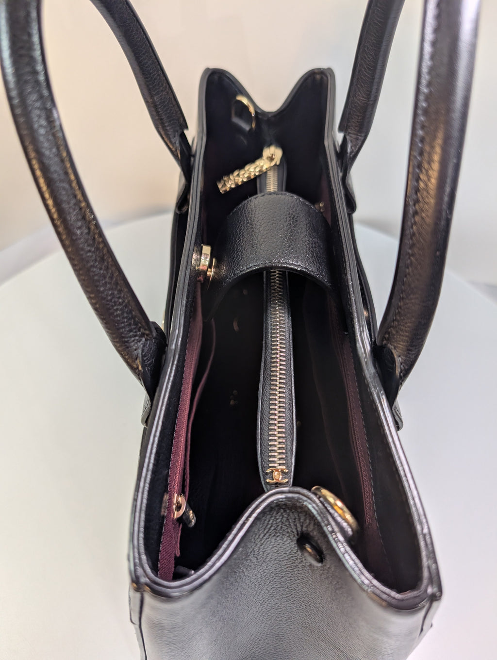 Chanel CC Turnlock Shopper Neo Tote Black with Gold Hardware