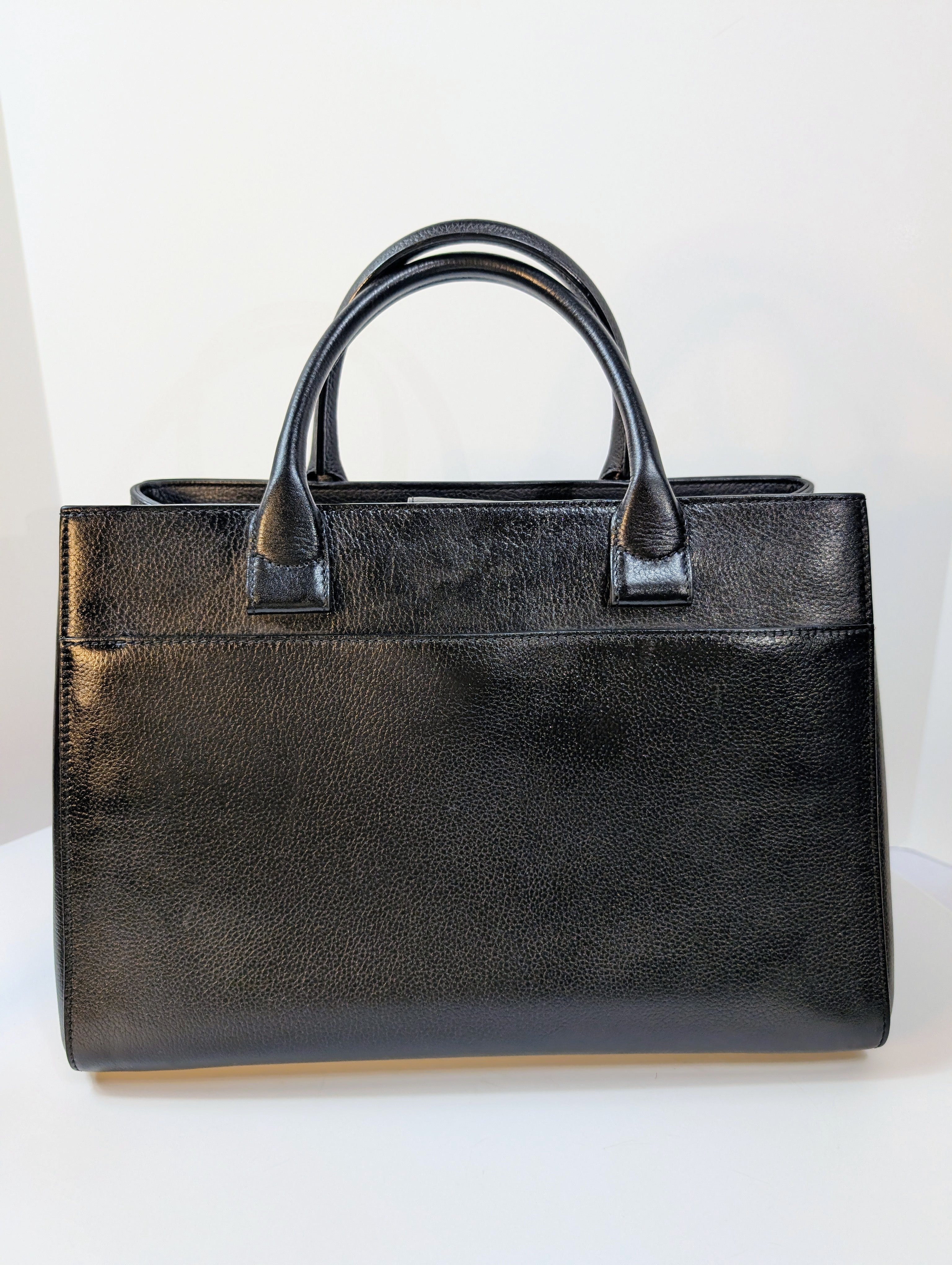 Chanel CC Turnlock Shopper Neo Tote Black with Gold Hardware