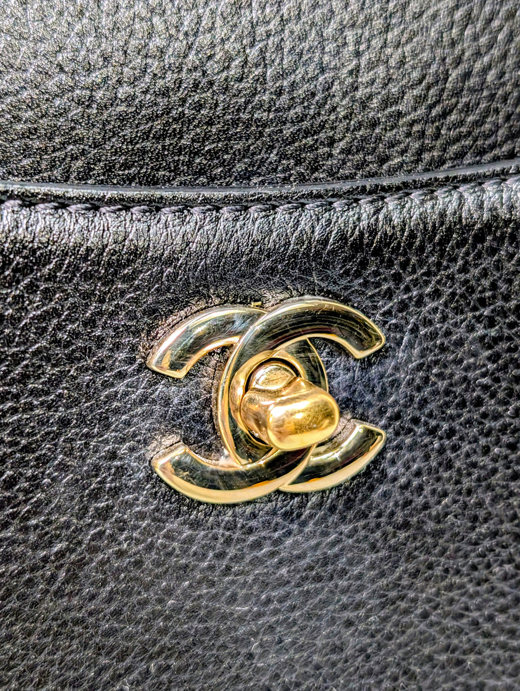 Chanel CC Turnlock Shopper Neo Tote Black with Gold Hardware