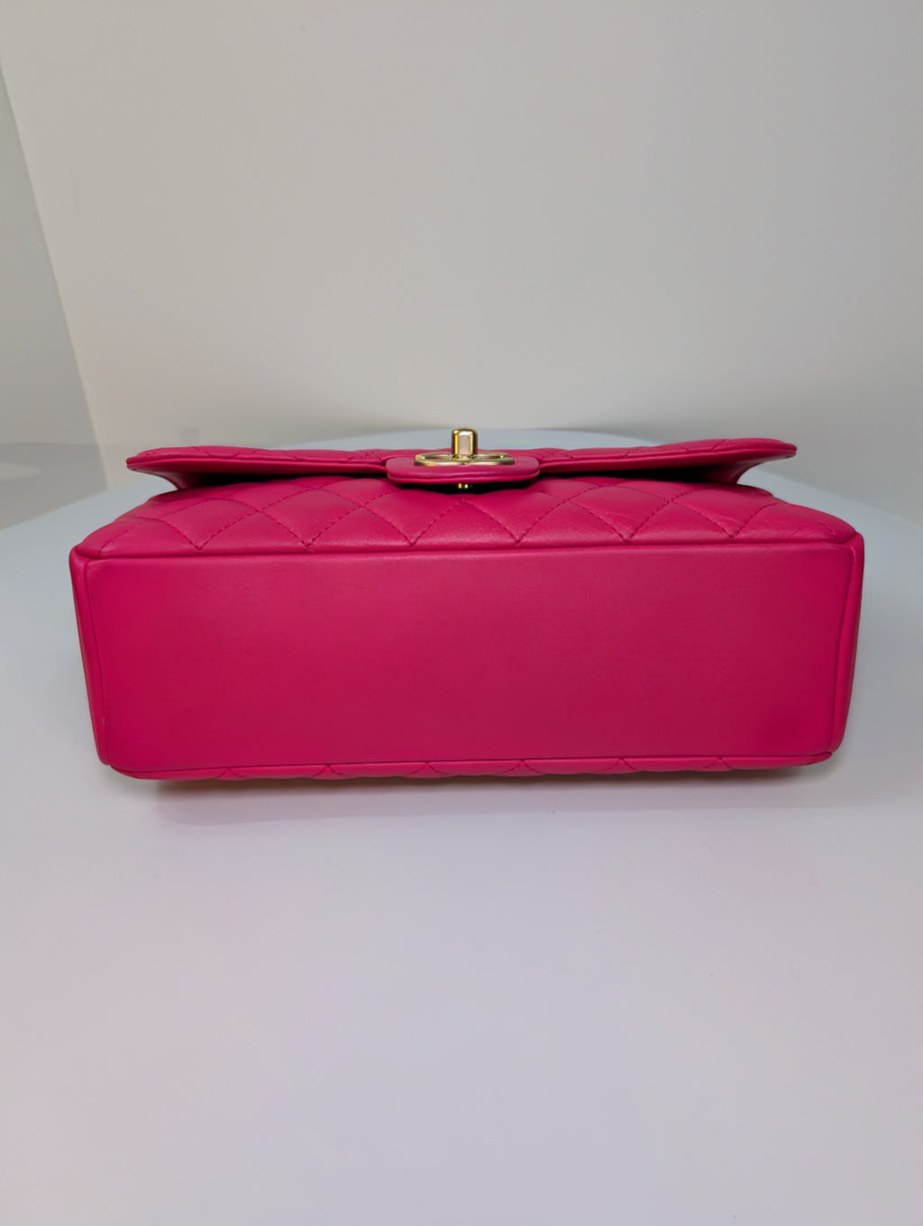Chanel Pink Classic “Mini Mademoiselle” Medium Quilted Single Flap Bag