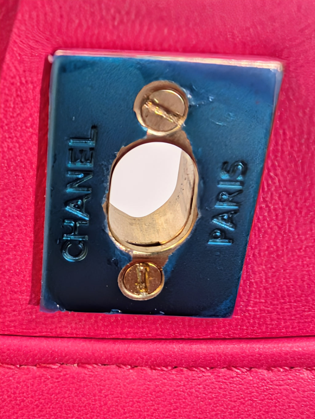Chanel Pink Classic “Mini Mademoiselle” Medium Quilted Single Flap Bag