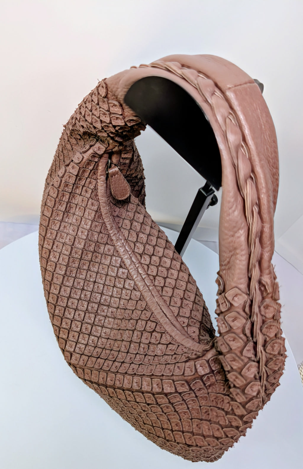 Bottega Veneta Light Brown "Frayed" Intrecciato Nappa Veneta Hobo