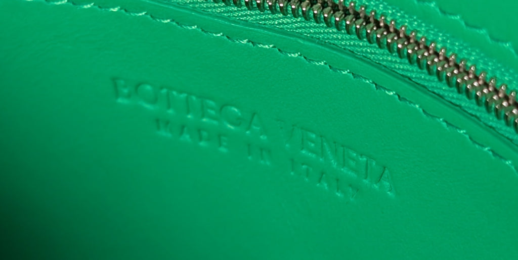 Bottega Veneta Parakeet Green Lambskin Padded Intrecciato Cassette Bag