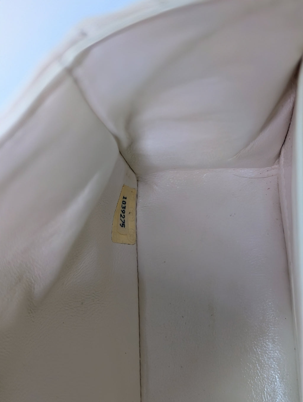 Chanel Rare Vintage White Medium Quilted Lambskin Classic Double Flap Bag with 24k Gold Hardware Series 1 (1989-1991)