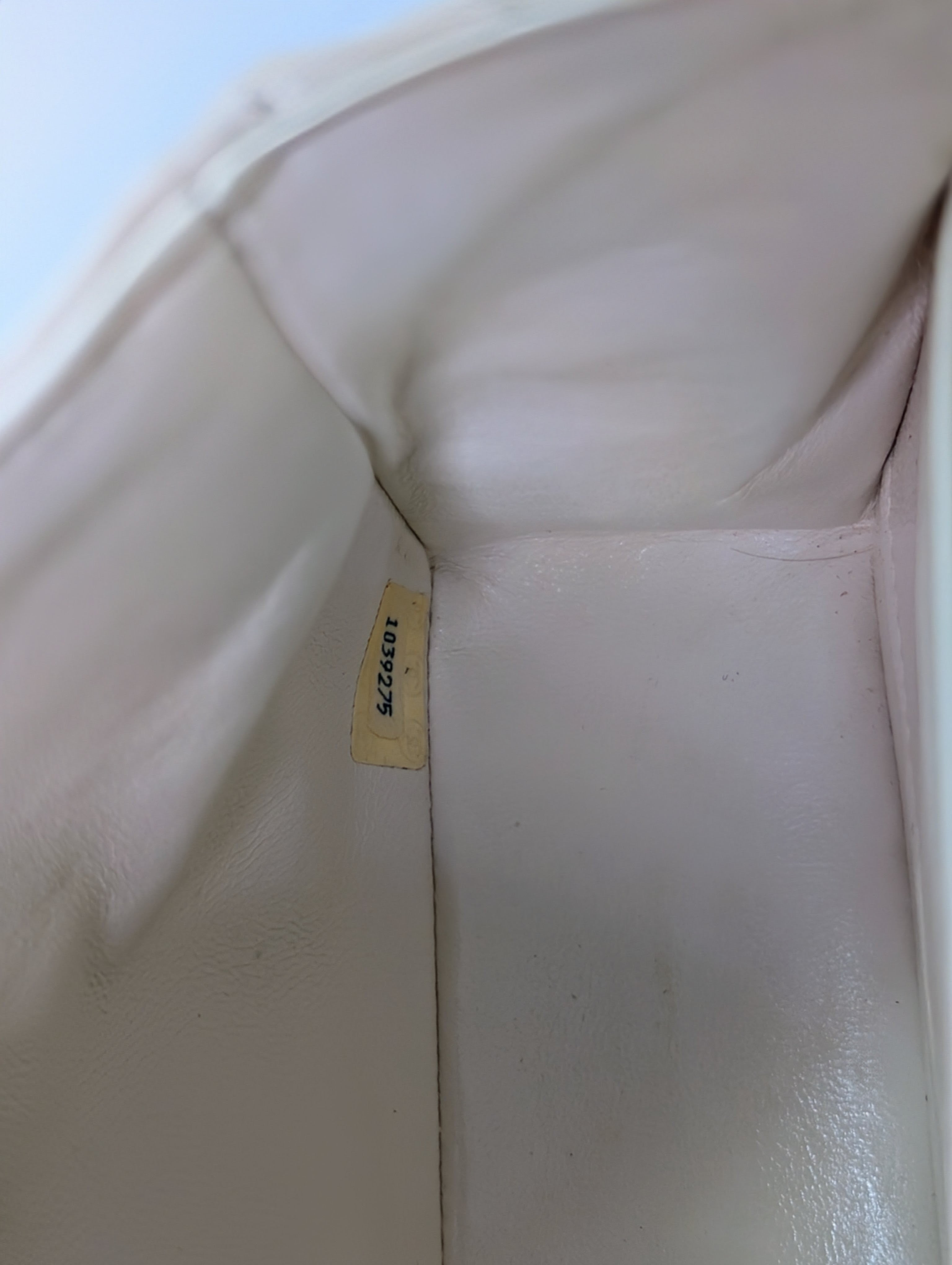 Chanel Rare Vintage White Medium Quilted Lambskin Classic Double Flap Bag with 24k Gold Hardware Series 1 (1989-1991)