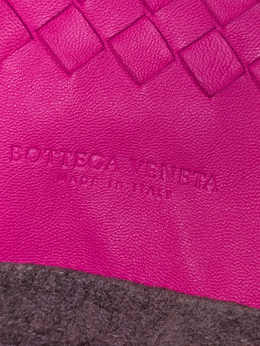 Bottega Veneta Hot Pink Intrecciato Medium Cabata Tote