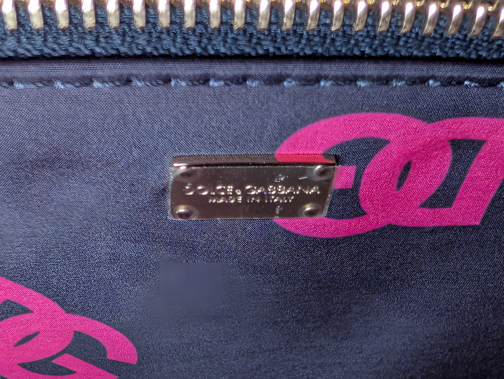 Dolce & Gabbana Hot Pink Small DG Logo Tote