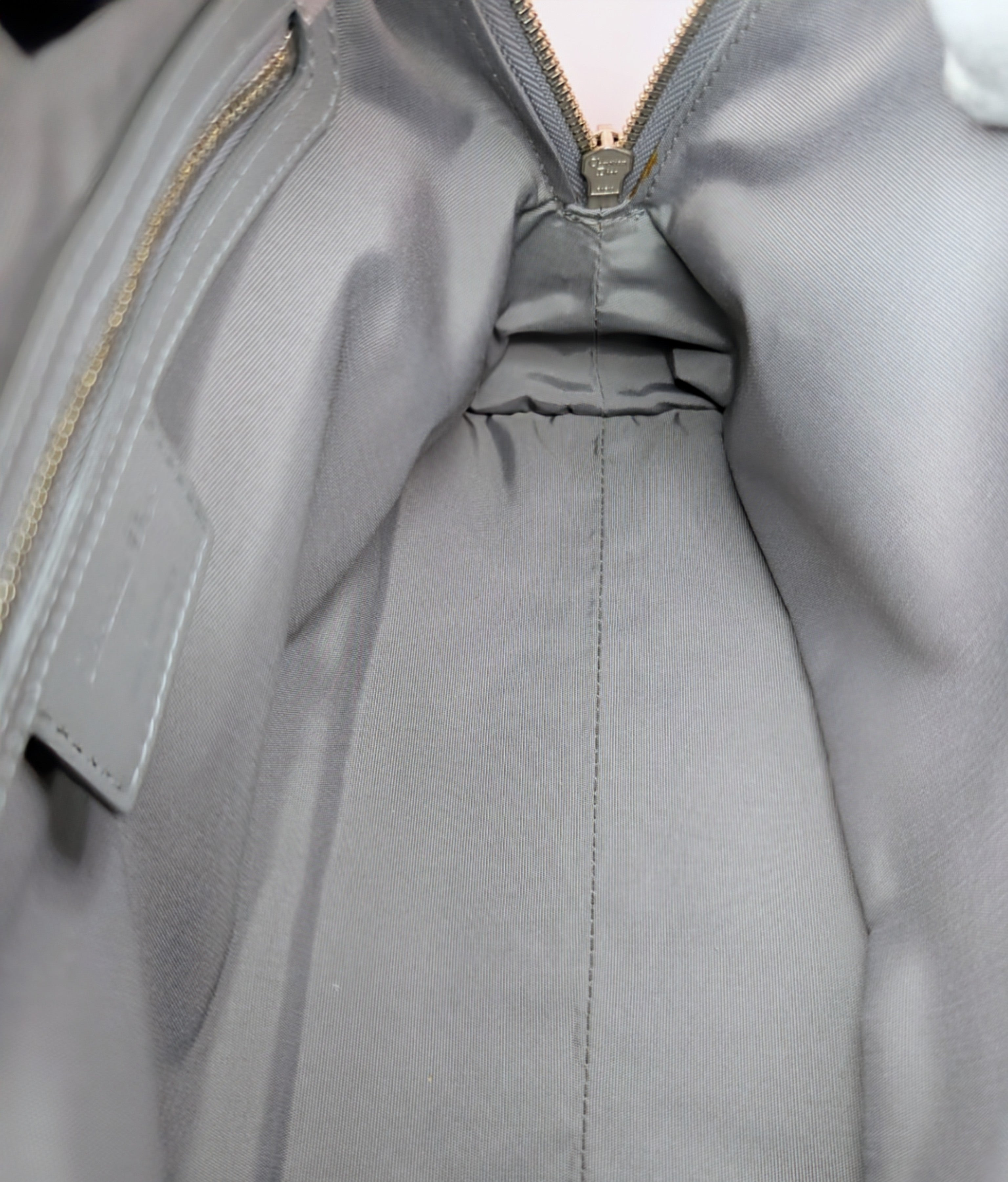 Christian Dior Maison Soft Zippered Grey Cannage Tote