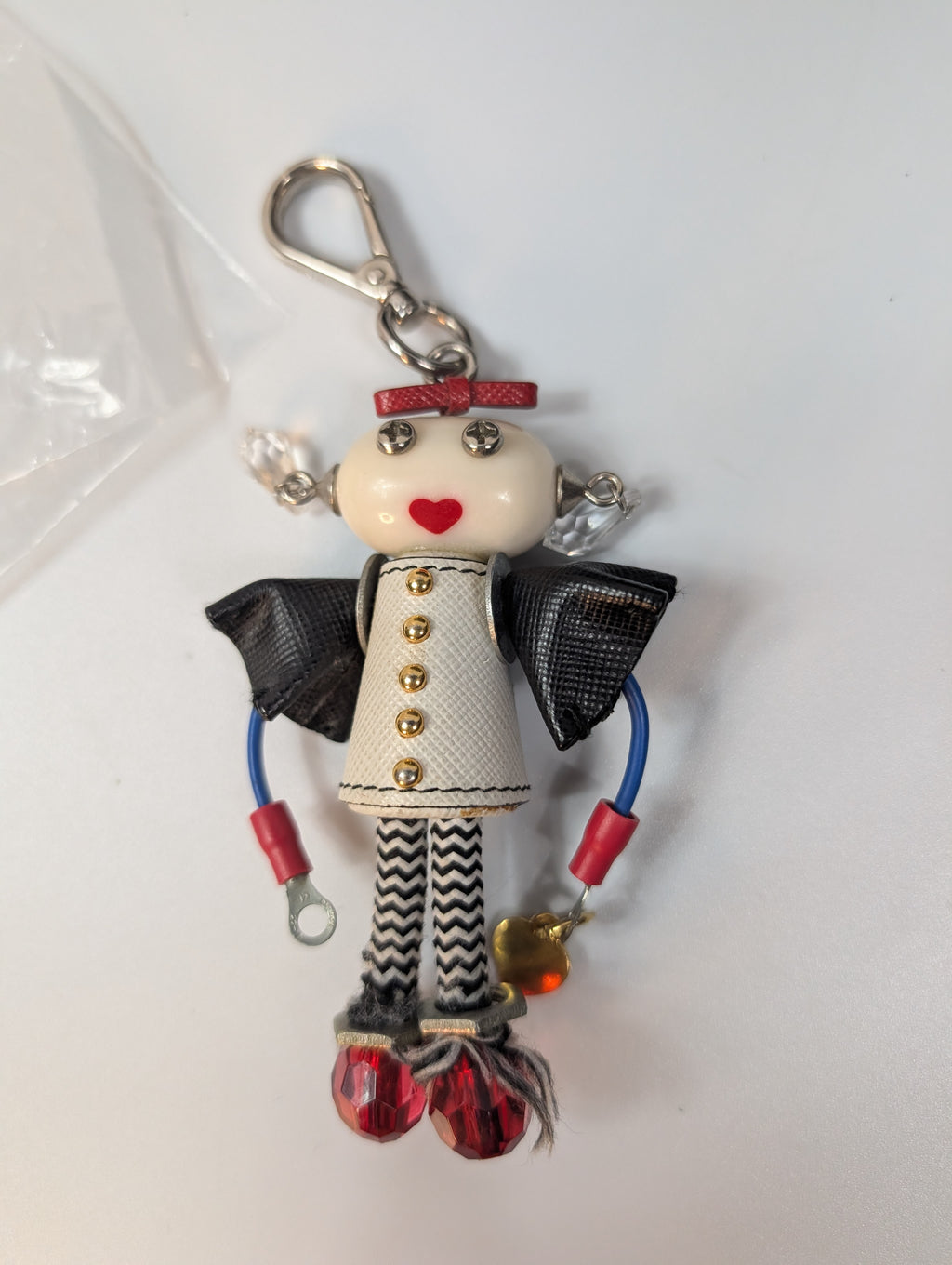 Prada Multicolor Mixed‑Media Doll Bag Charm