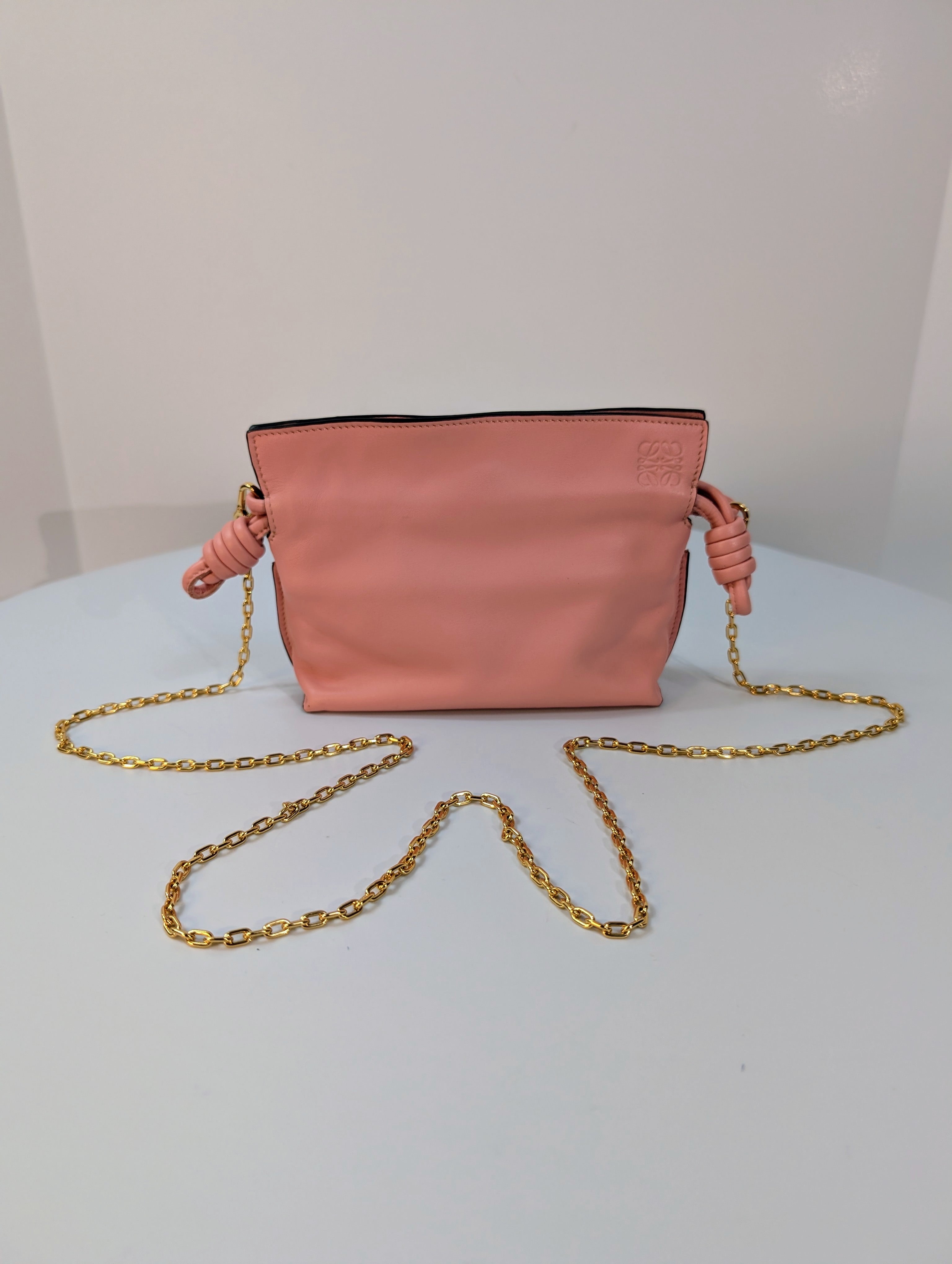 Loewe Pink Napa Calfskin Flamenco Nano Clutch