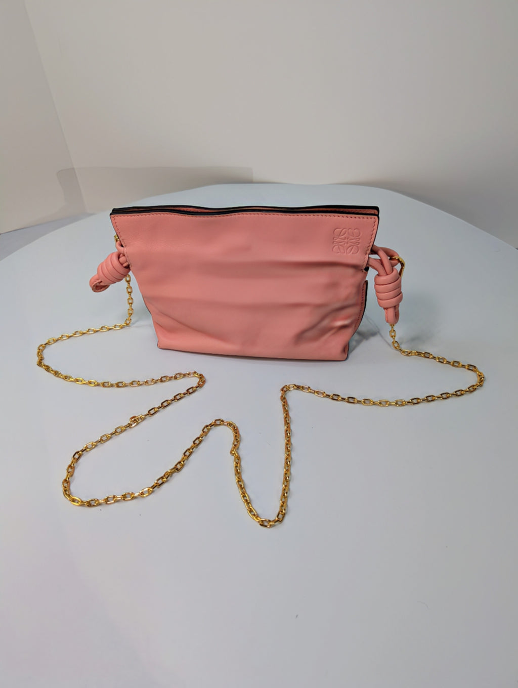 Loewe Pink Napa Calfskin Flamenco Nano Clutch