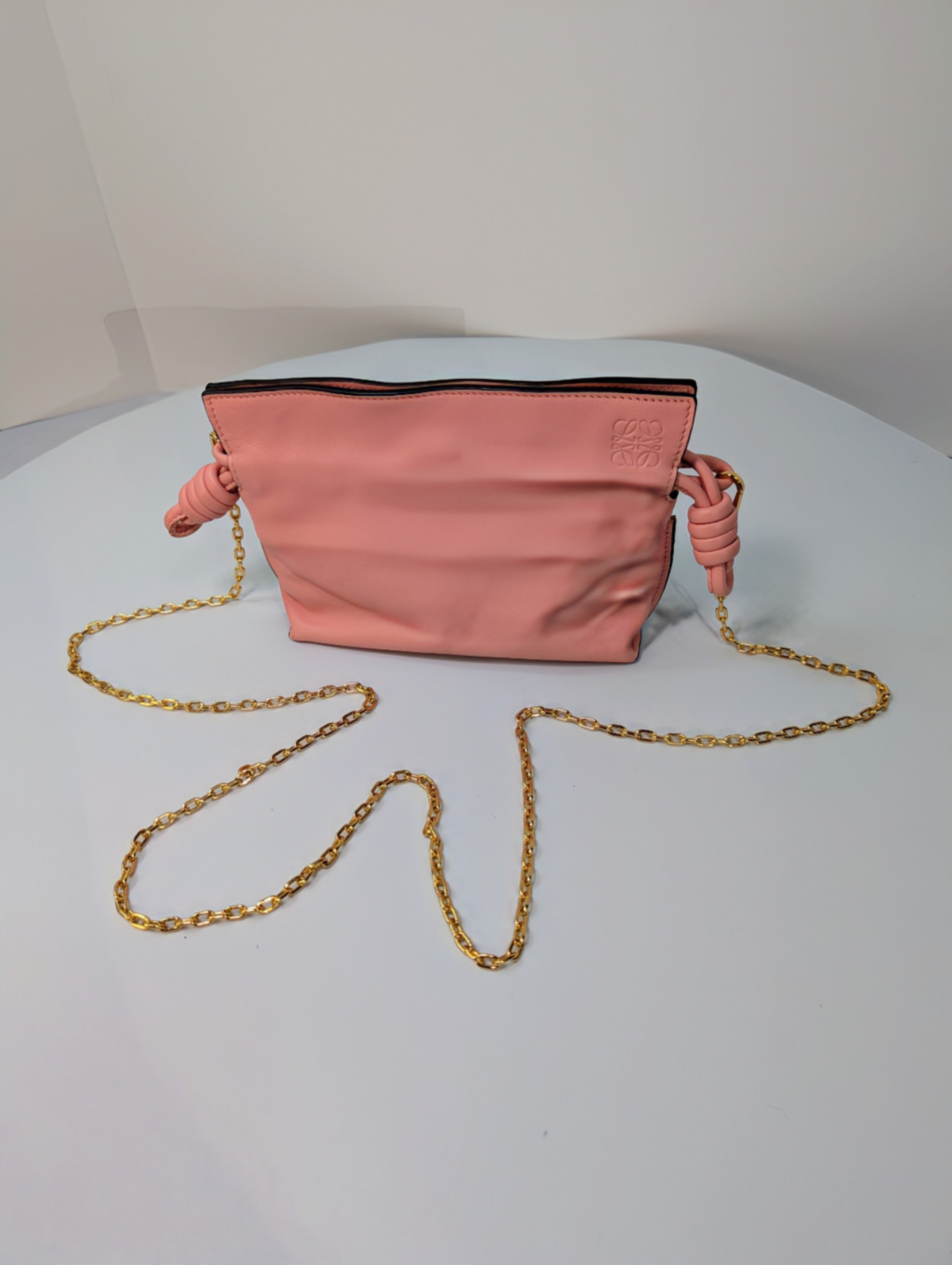 Loewe Pink Napa Calfskin Flamenco Nano Clutch