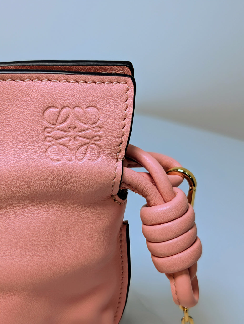 Loewe Pink Napa Calfskin Flamenco Nano Clutch
