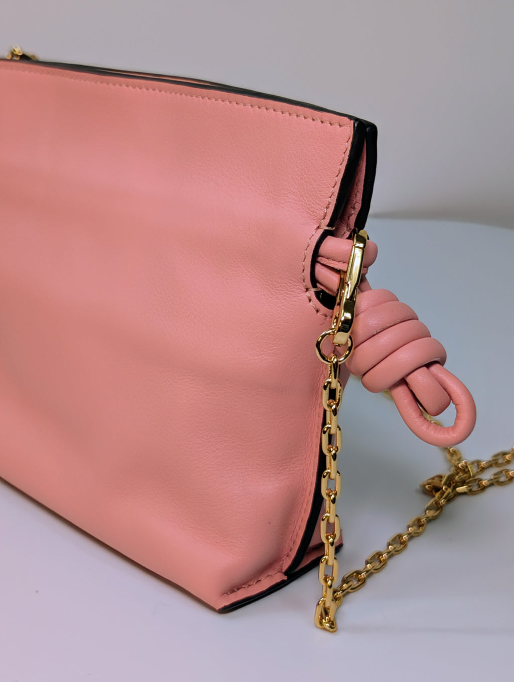 Loewe Pink Napa Calfskin Flamenco Nano Clutch