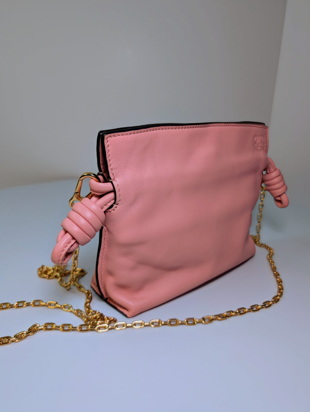 Loewe Pink Napa Calfskin Flamenco Nano Clutch