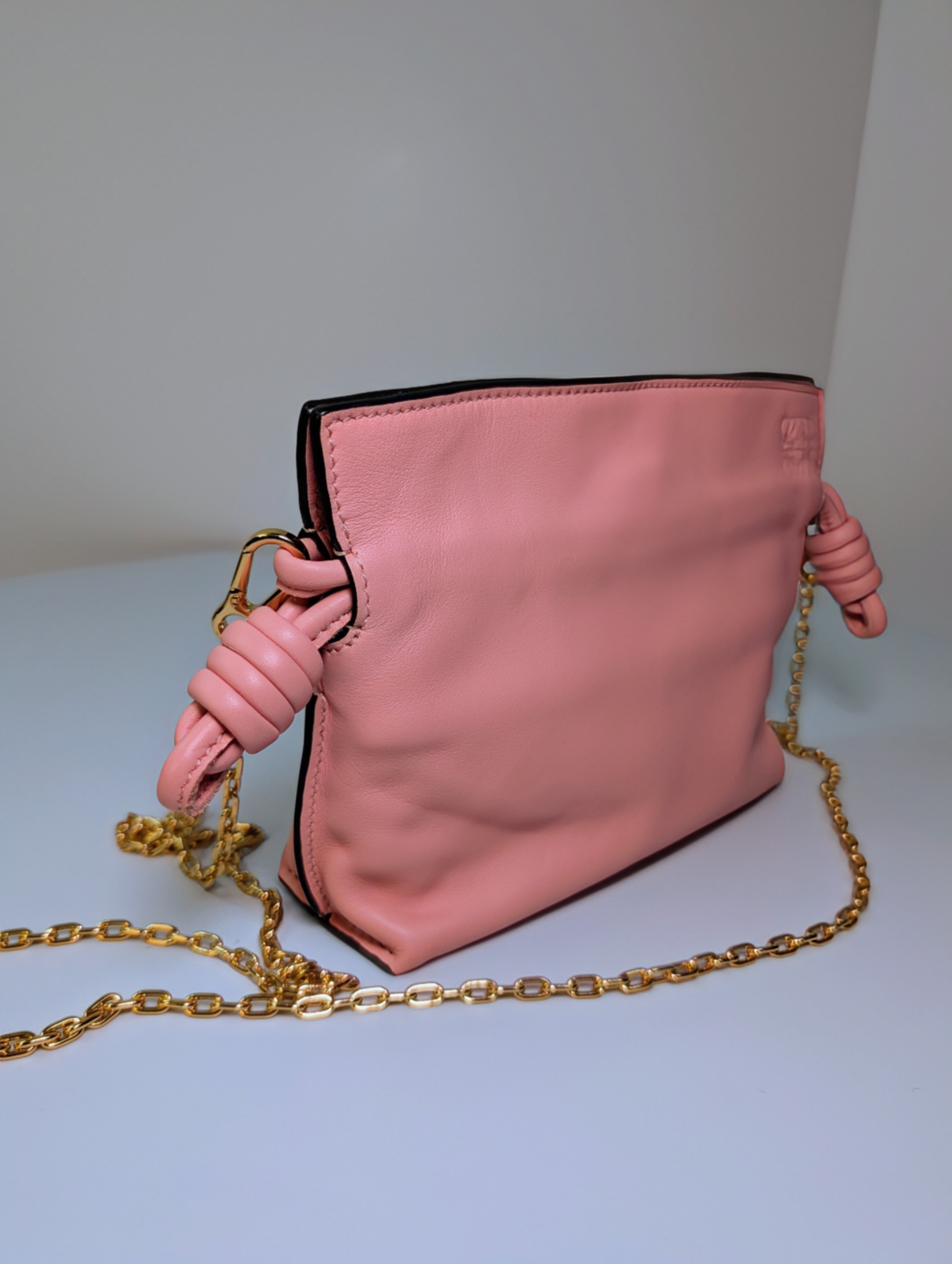 Loewe Pink Napa Calfskin Flamenco Nano Clutch