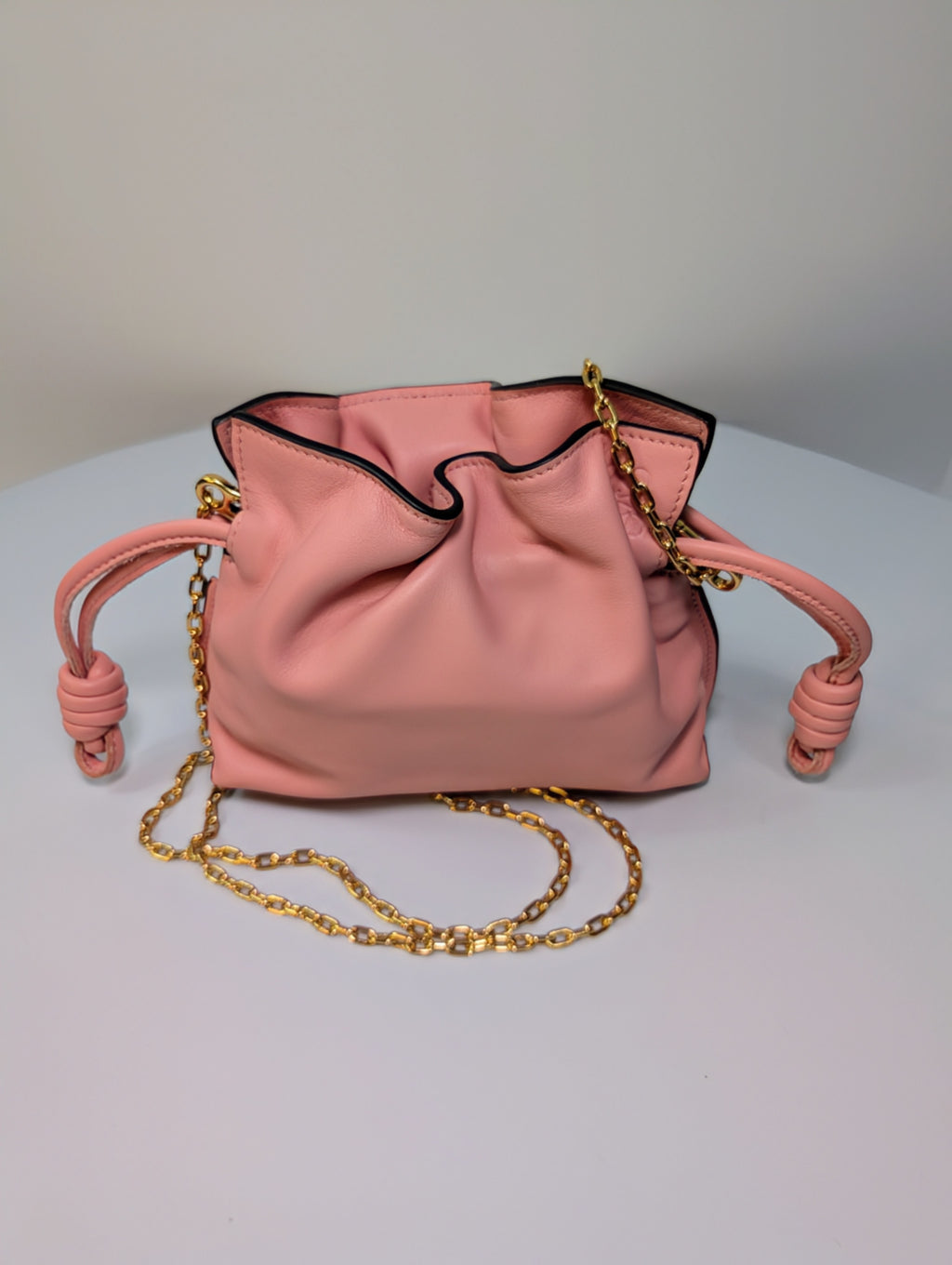 Loewe Pink Napa Calfskin Flamenco Nano Clutch