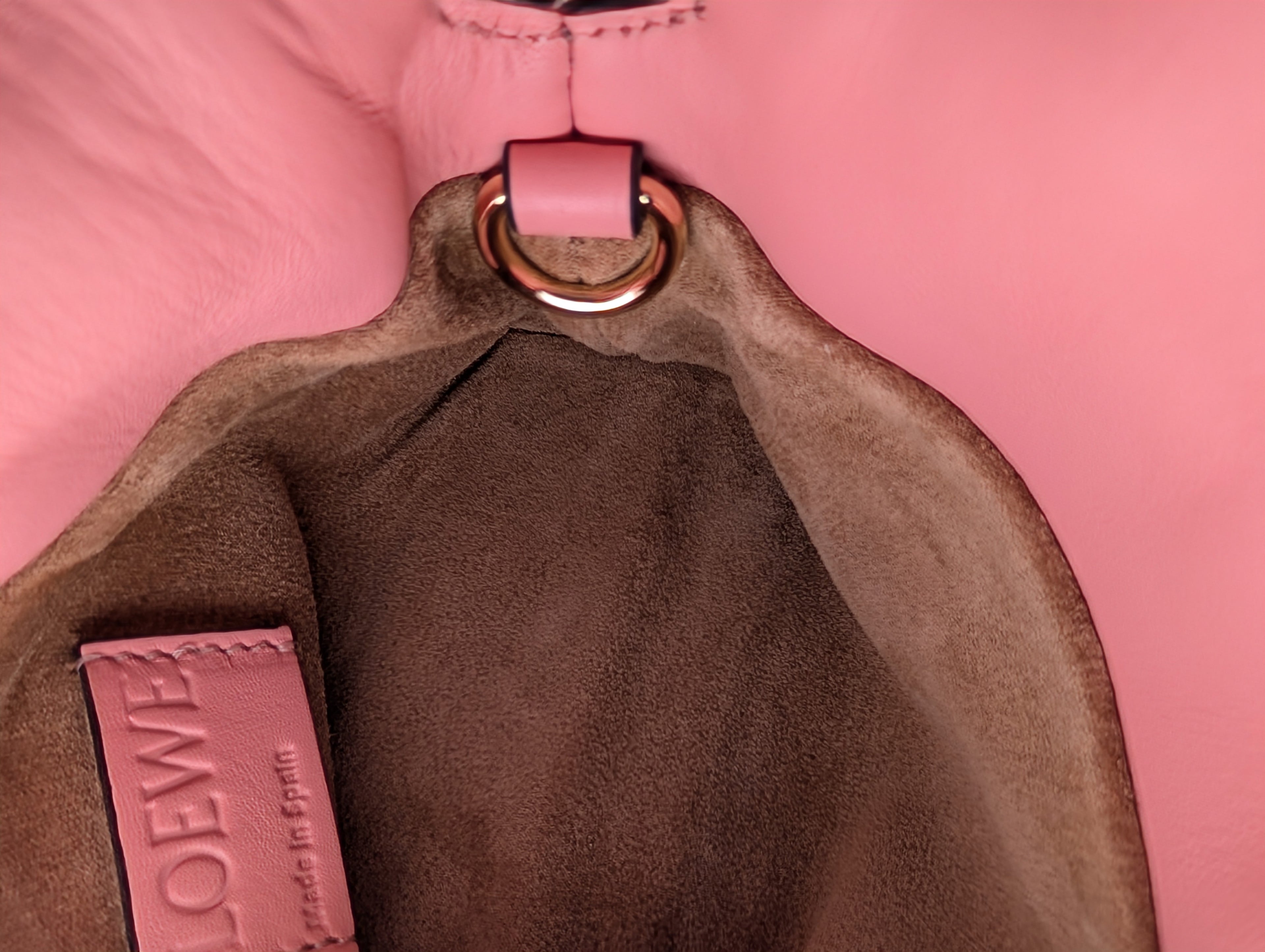 Loewe Pink Napa Calfskin Flamenco Nano Clutch
