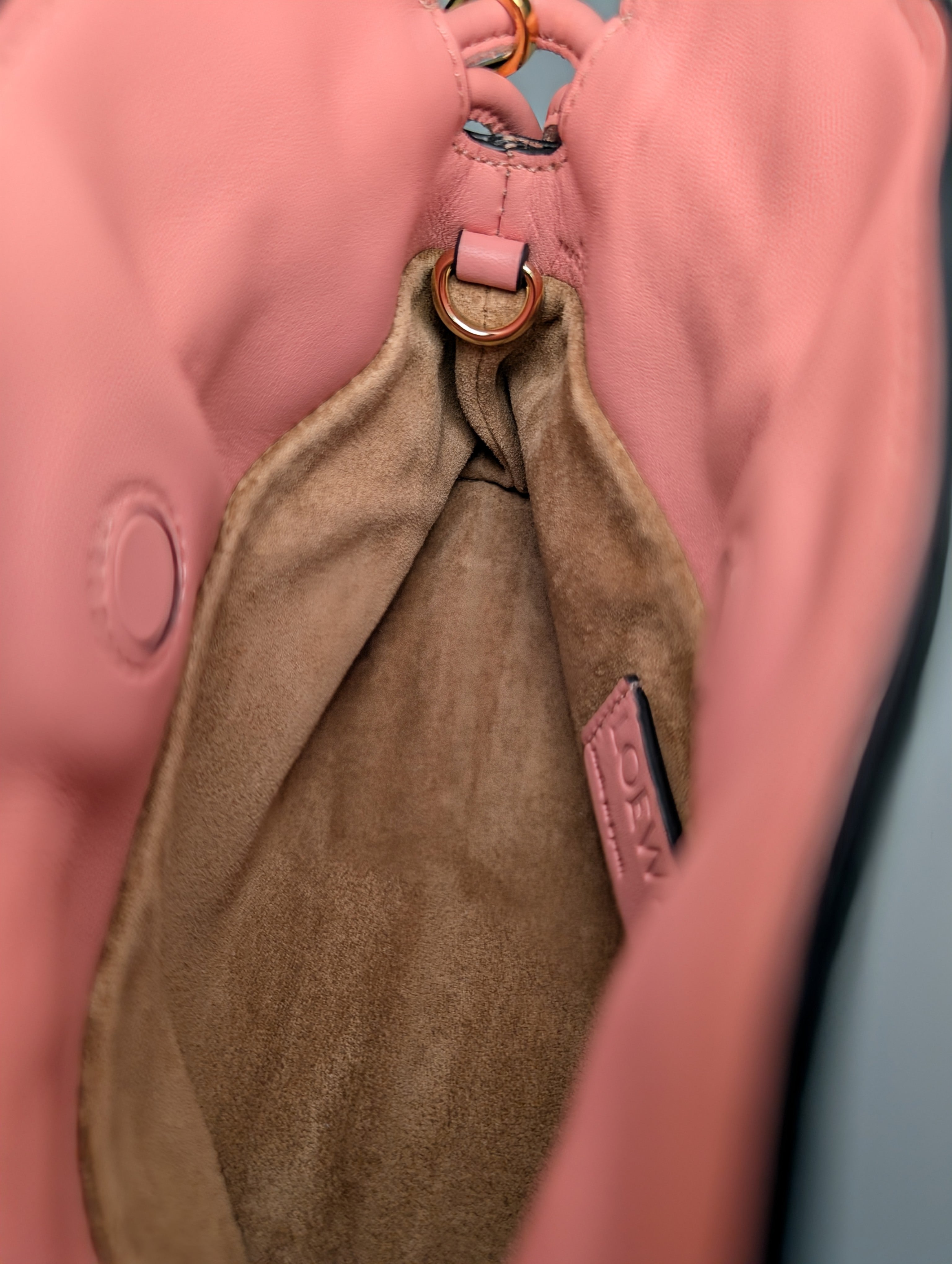 Loewe Pink Napa Calfskin Flamenco Nano Clutch