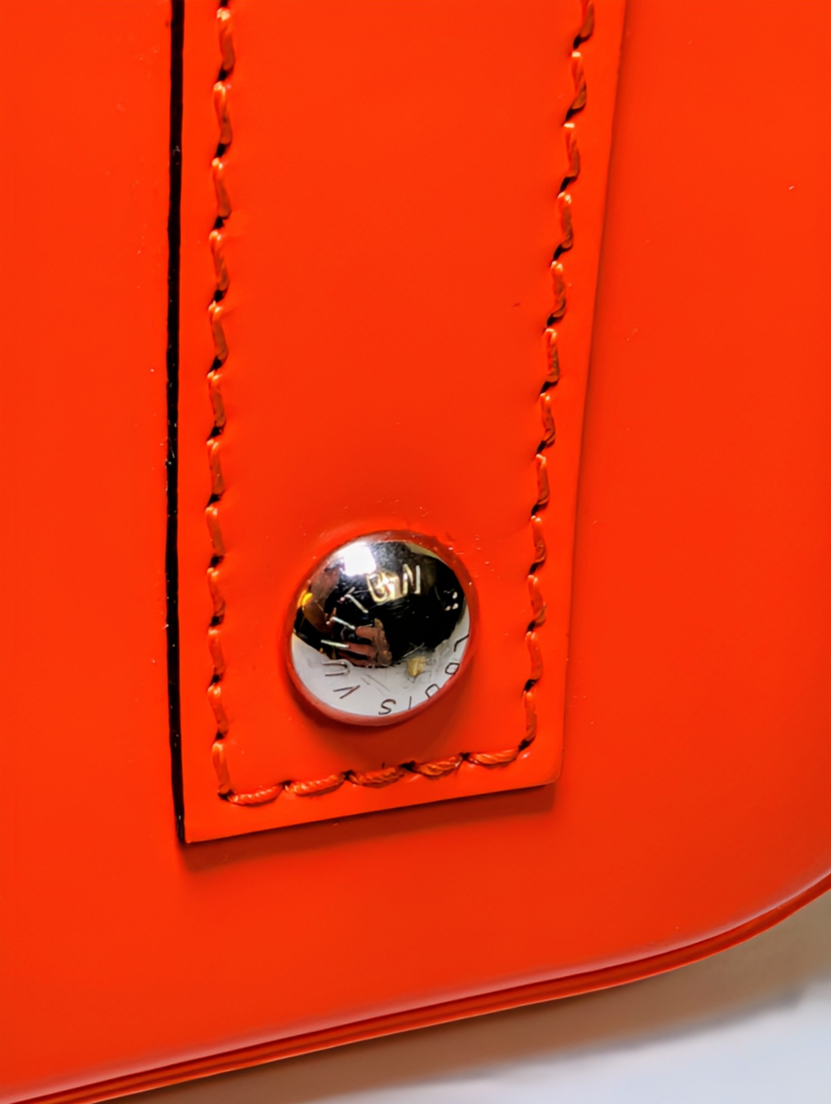 Louis Vuitton Mandarin Orange Epi Leather Alma BB with Jacquard Strap and Lock