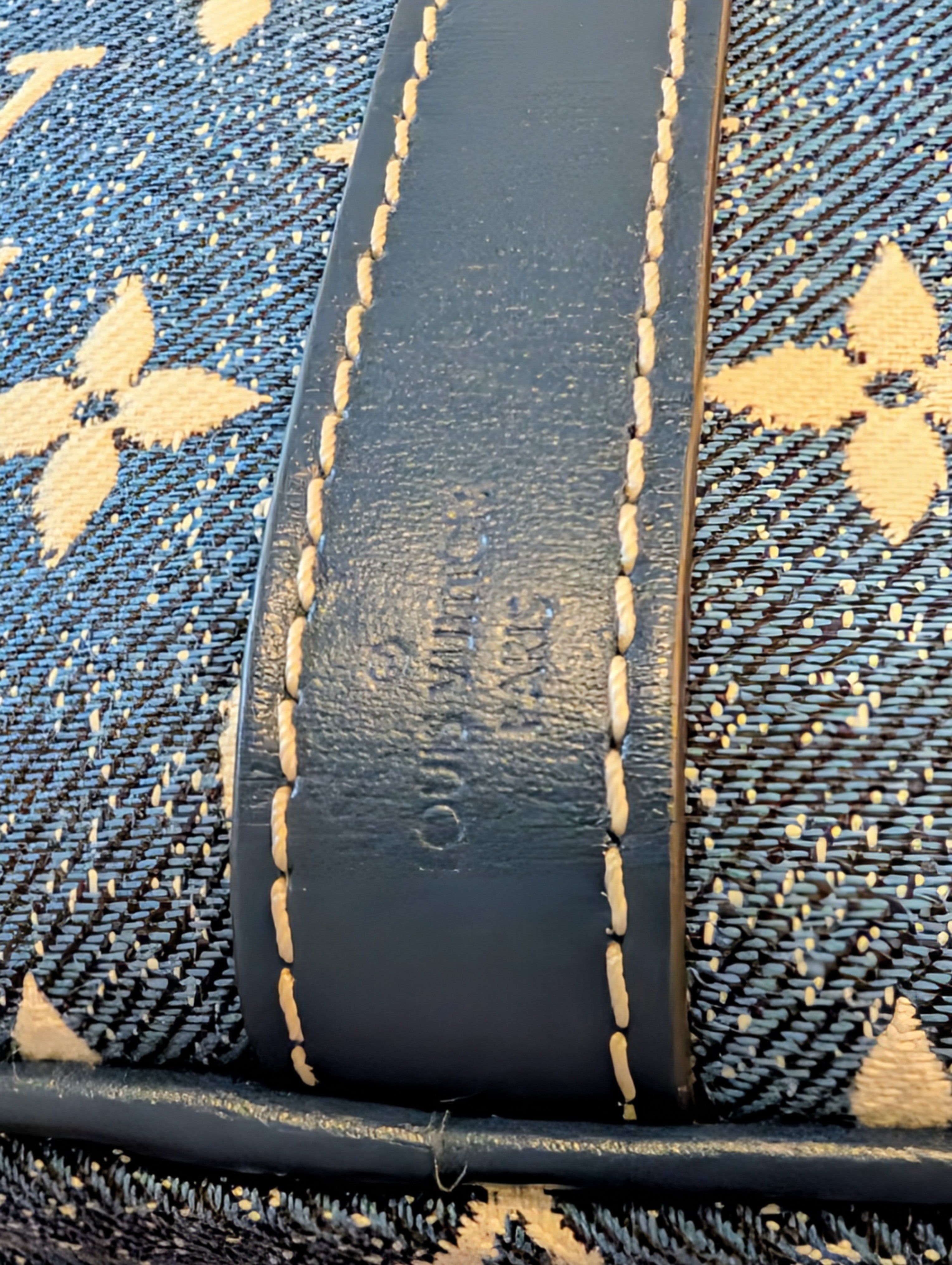 Louis Vuitton Denim Jacquard Monogram Speedy Bandoulière 25