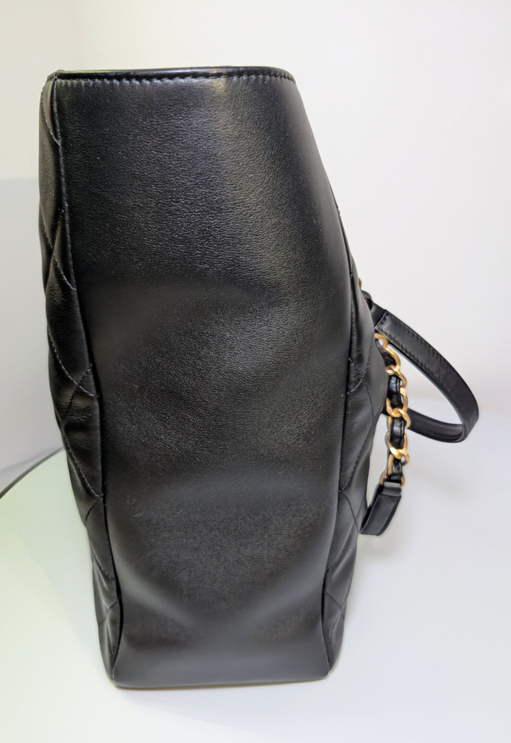 Chanel Black Quilted Calfskin Shopping Tote (GST)