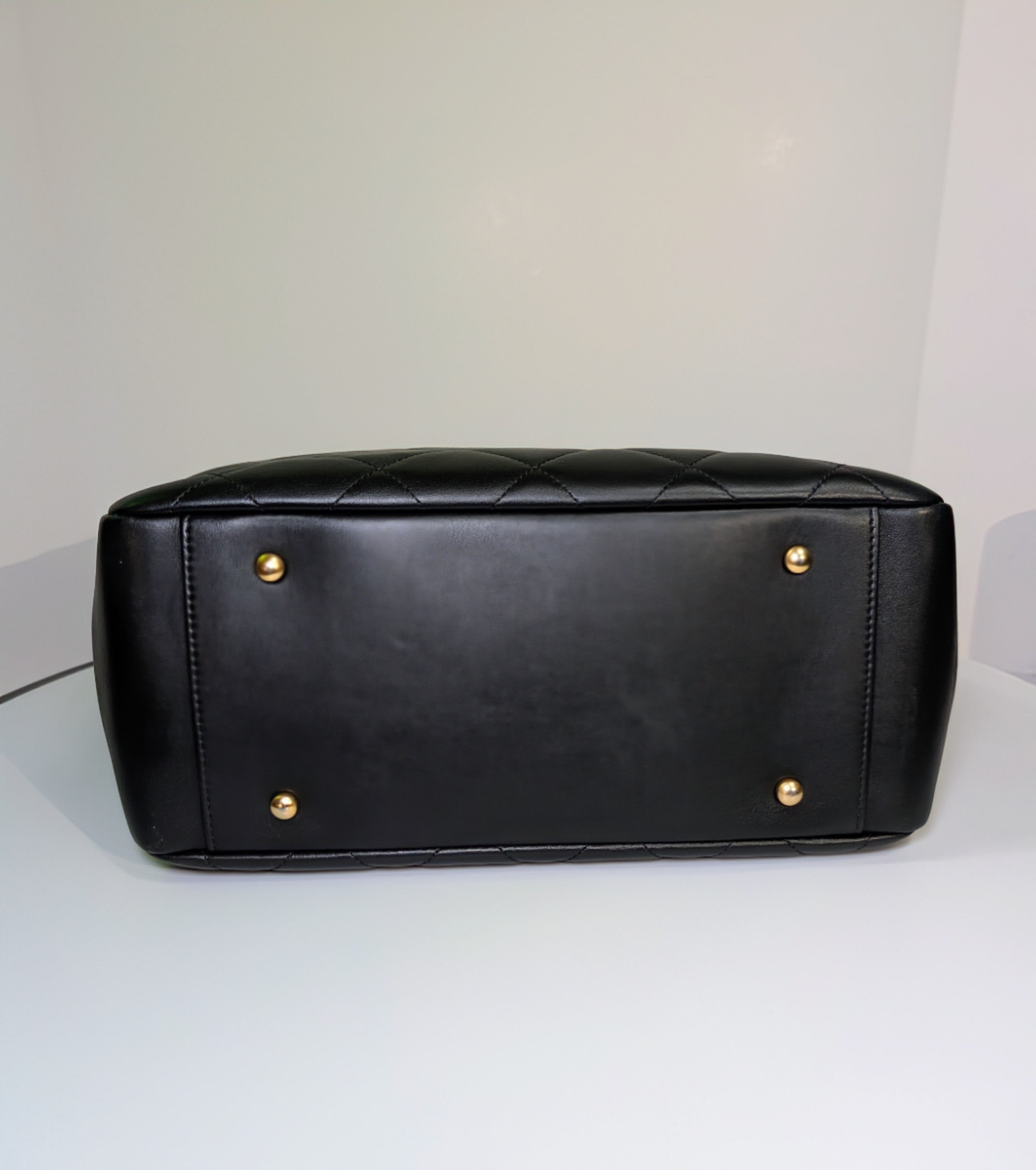 Chanel Black Quilted Calfskin Shopping Tote (GST)