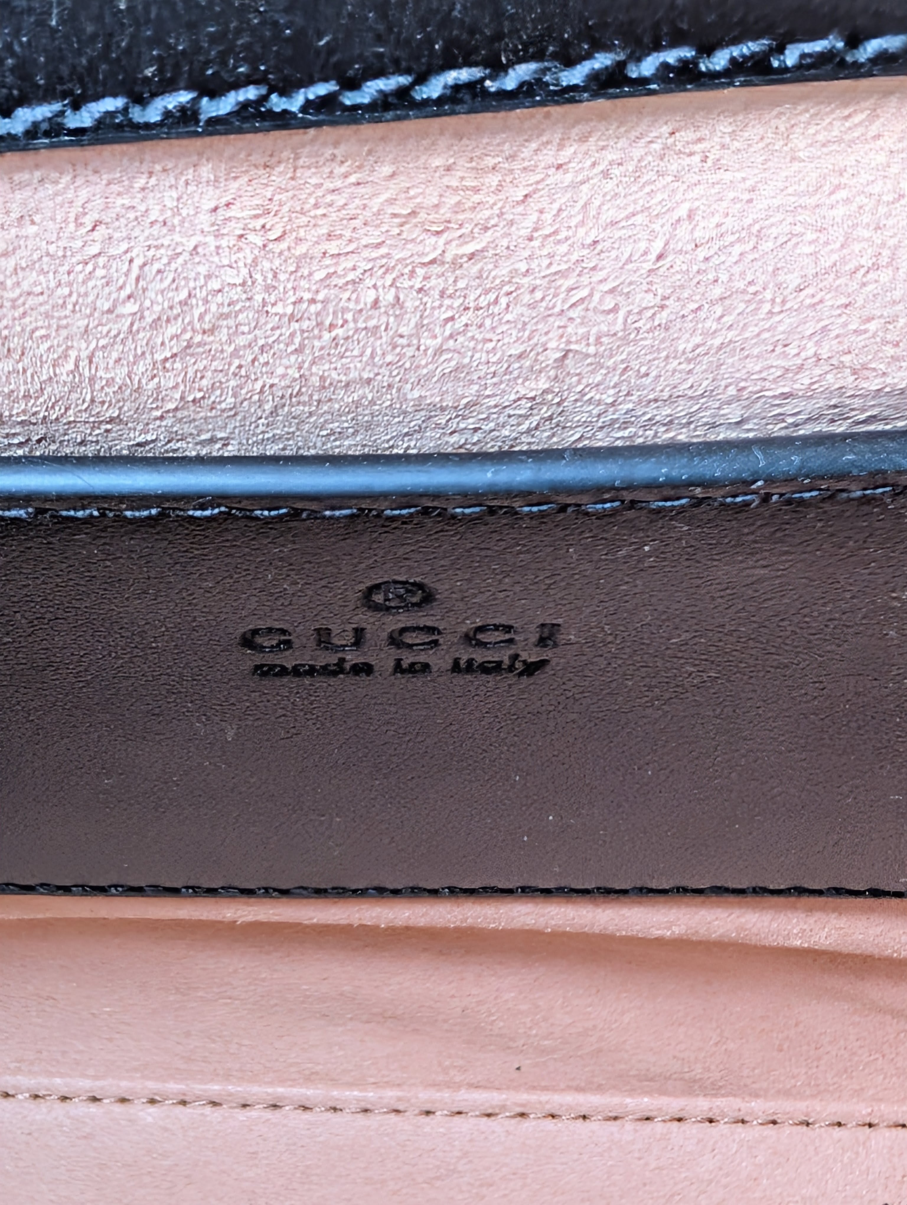 Gucci Black Leather GG Marmont Matelassé Mini Shoulder Bag