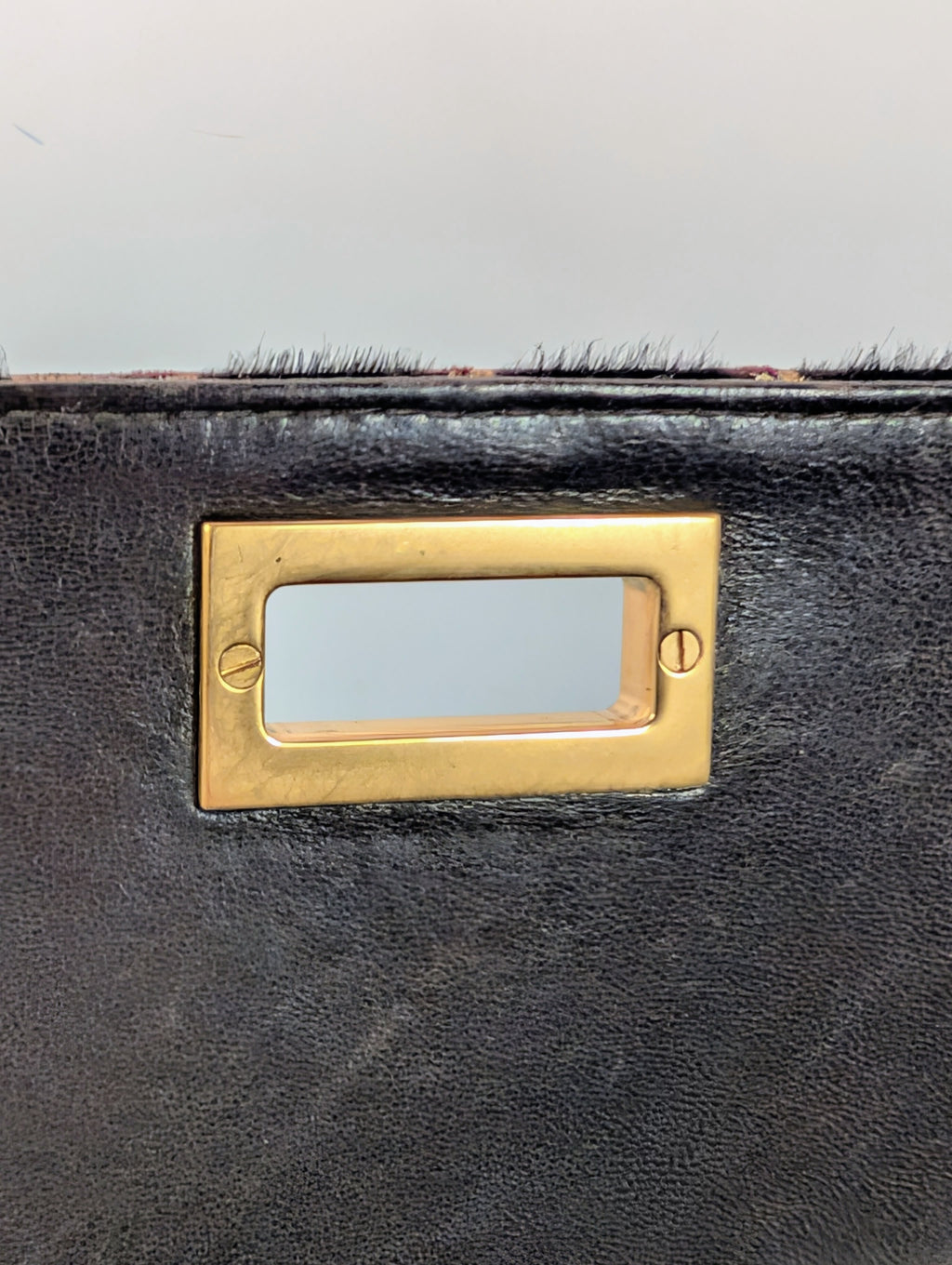 Chanel Vintage Brown Cream Giraffe Print Pony Hair Tote Bag