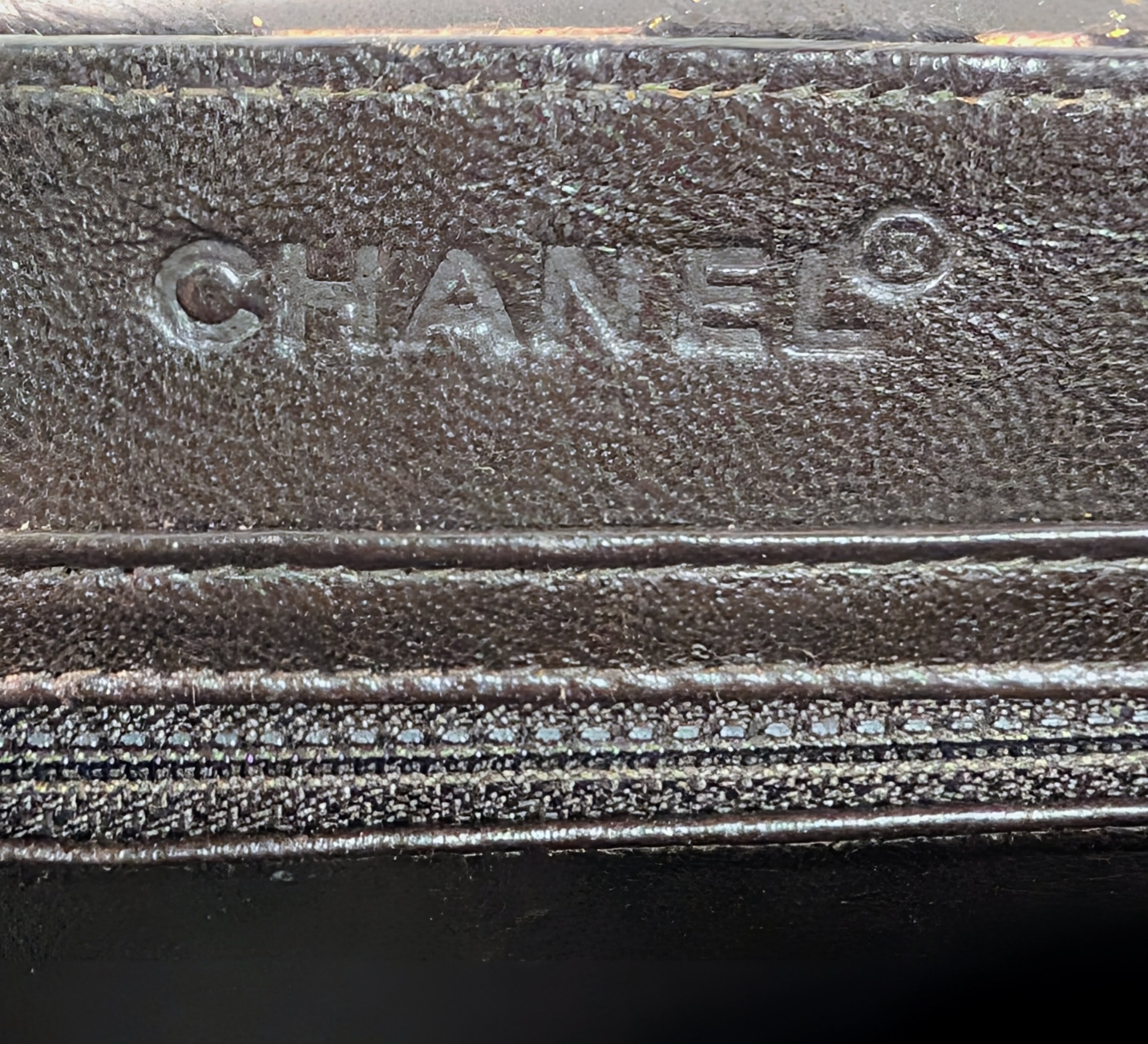 Chanel Vintage Brown Cream Giraffe Print Pony Hair Tote Bag