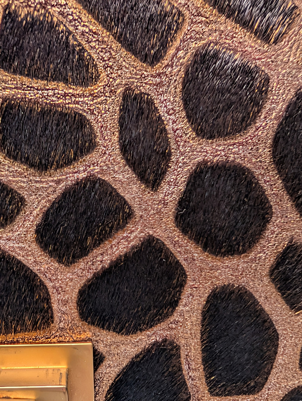 Chanel Vintage Brown Cream Giraffe Print Pony Hair Tote Bag