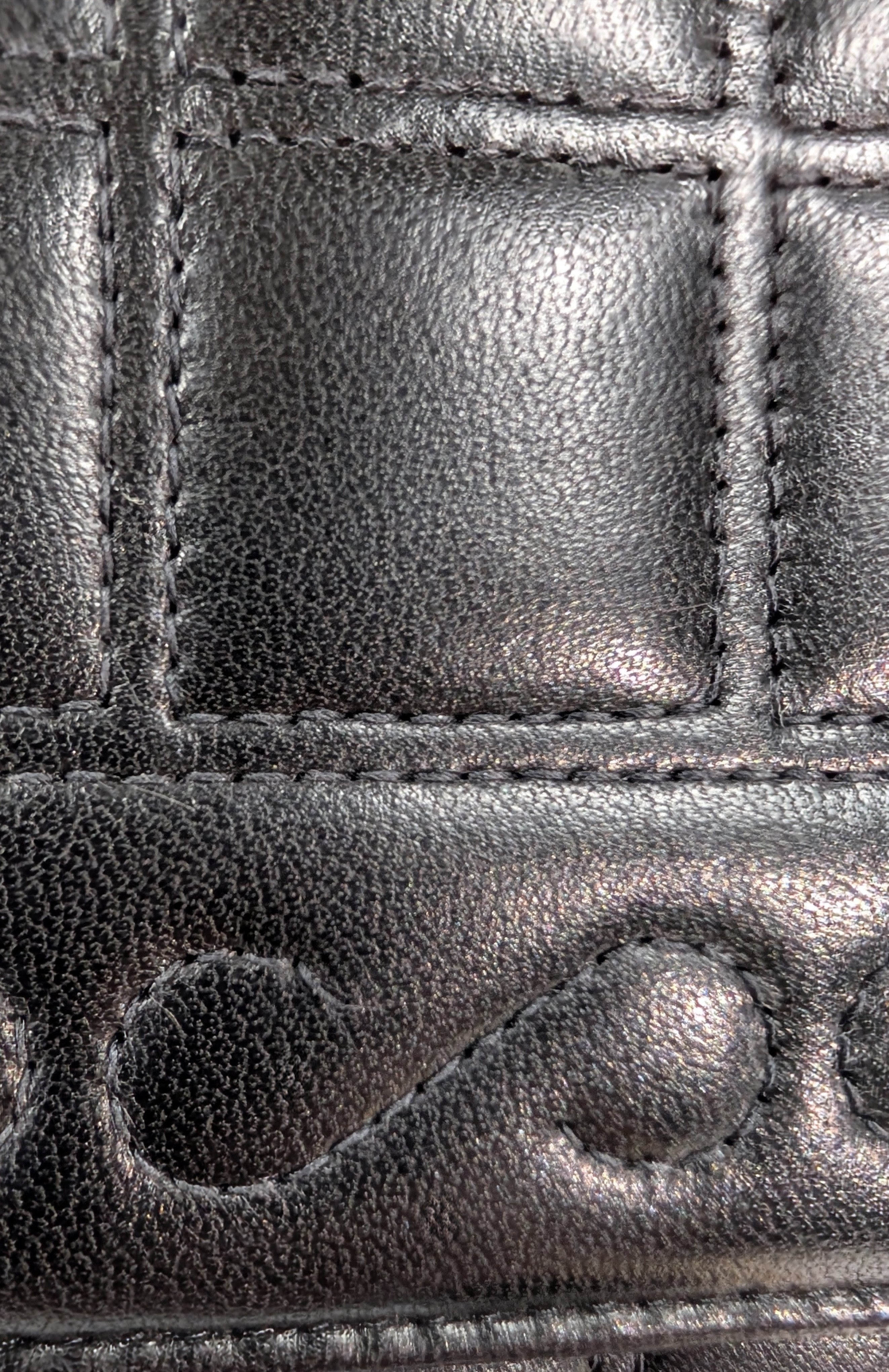 Chanel 6-Series Black Lambskin Chocolate Bar Mademoiselle Flap Bag