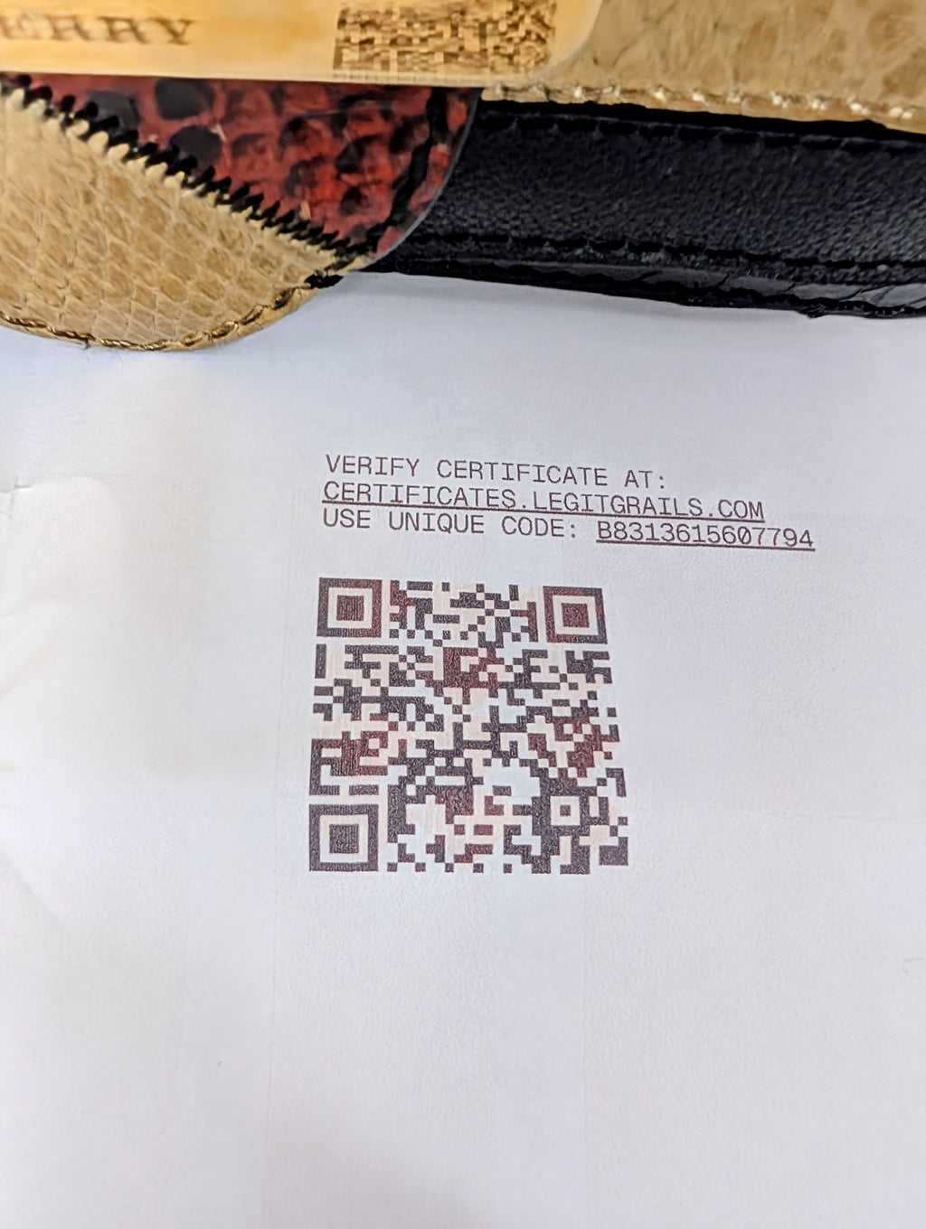 Burberry Gold Runway Patchwork Exotic Snakeskin and Leather Buckle Bag
