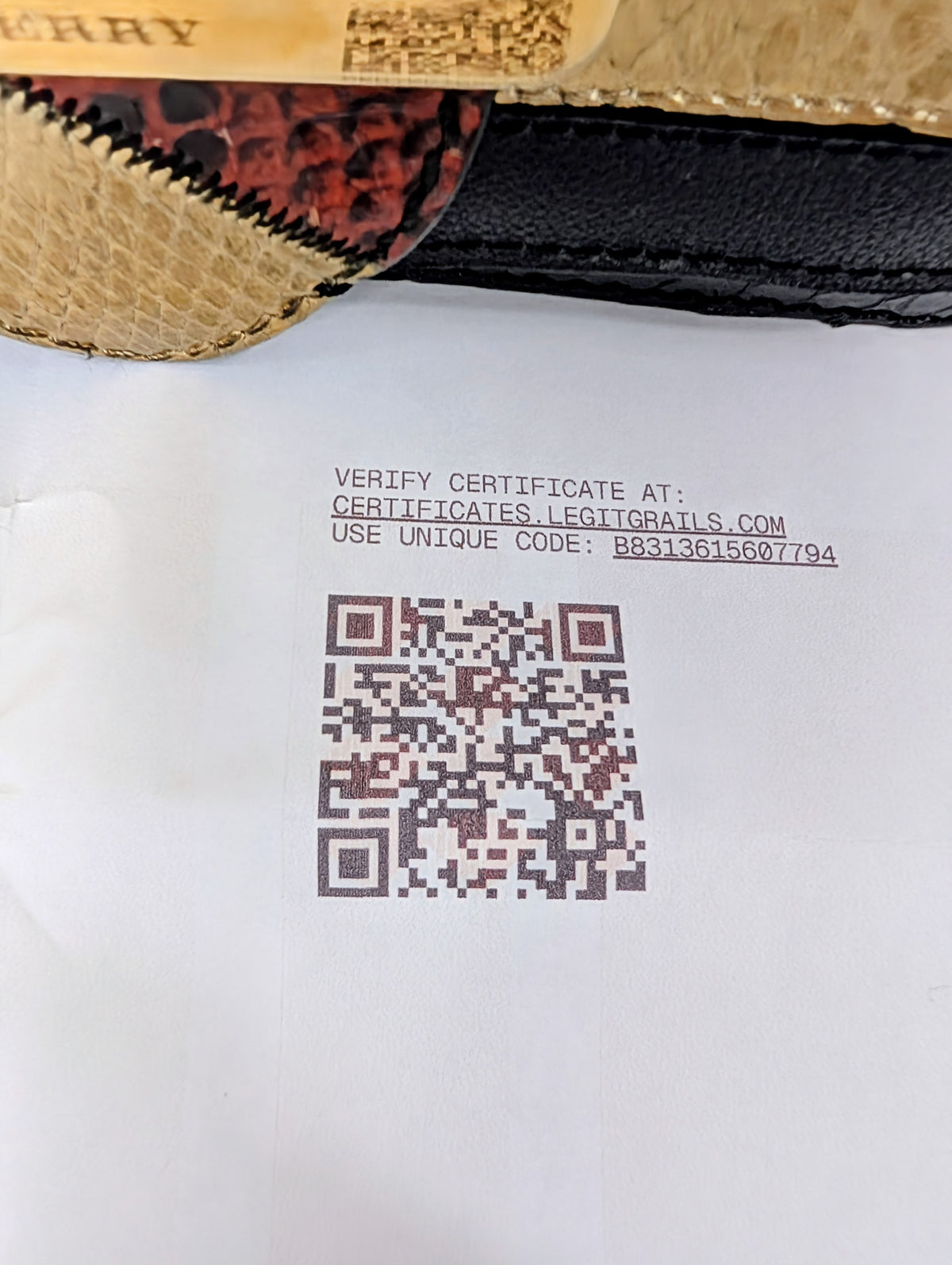 Burberry Gold Runway Patchwork Exotic Snakeskin and Leather Buckle Bag