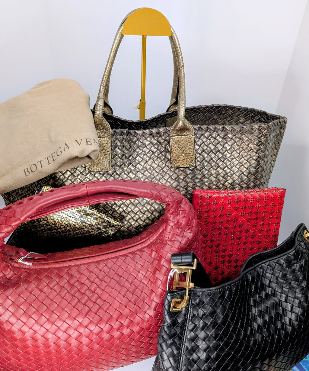 Bottega Veneta Limited Edition (#145 of 500) Golden Cabas Maxi Woven Tote