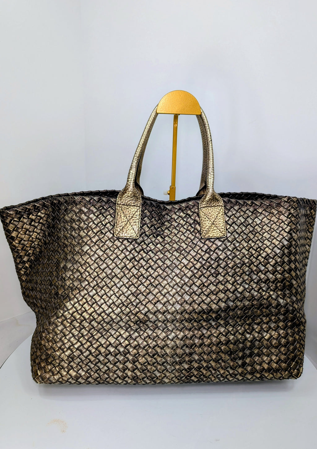 Bottega Veneta Limited Edition (#145 of 500) Golden Cabas Maxi Woven Tote