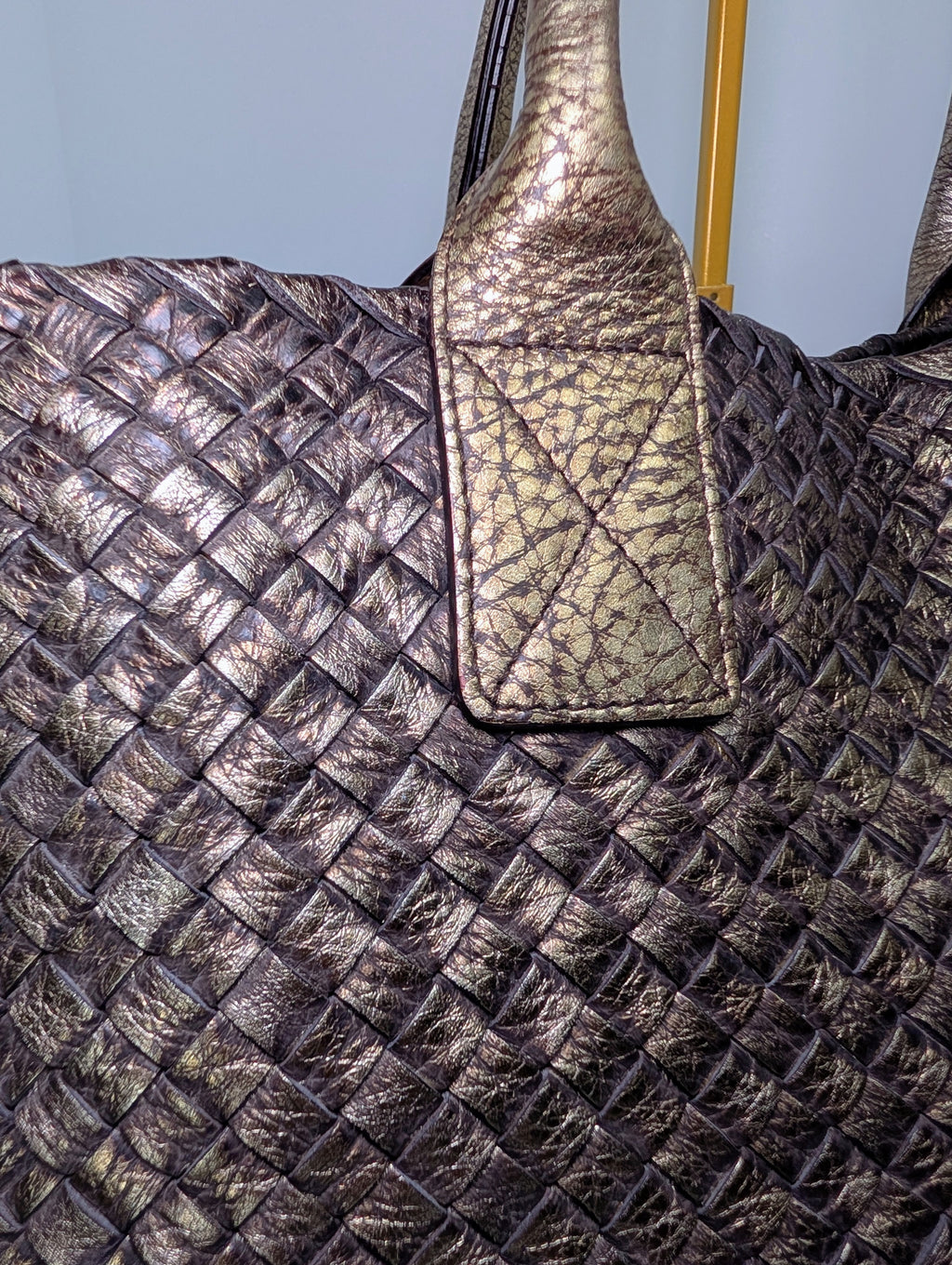 Bottega Veneta Limited Edition (#145 of 500) Golden Cabas Maxi Woven Tote