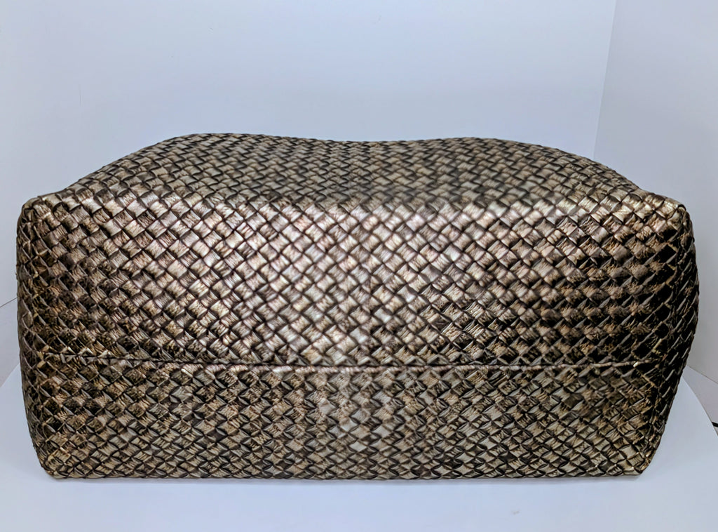 Bottega Veneta Limited Edition (#145 of 500) Golden Cabas Maxi Woven Tote