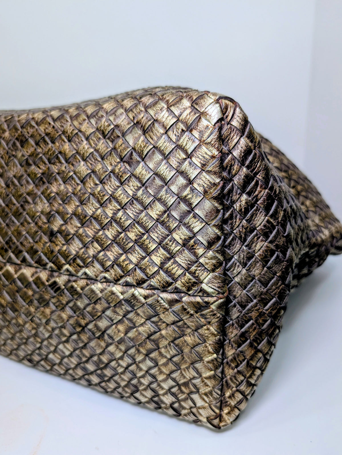 Bottega Veneta Limited Edition (#145 of 500) Golden Cabas Maxi Woven Tote